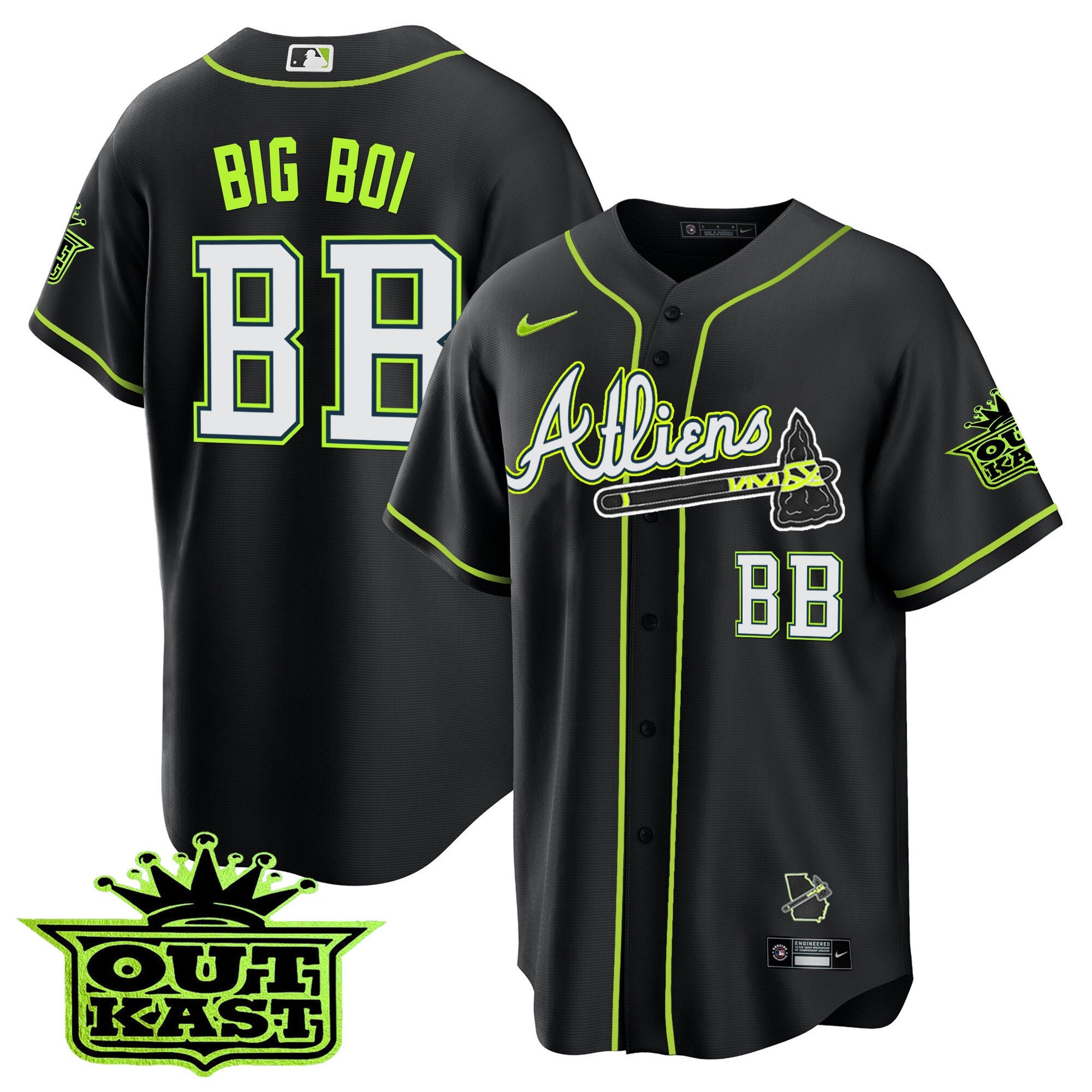 Youth’s Atlanta Atliens Cool Base Jersey