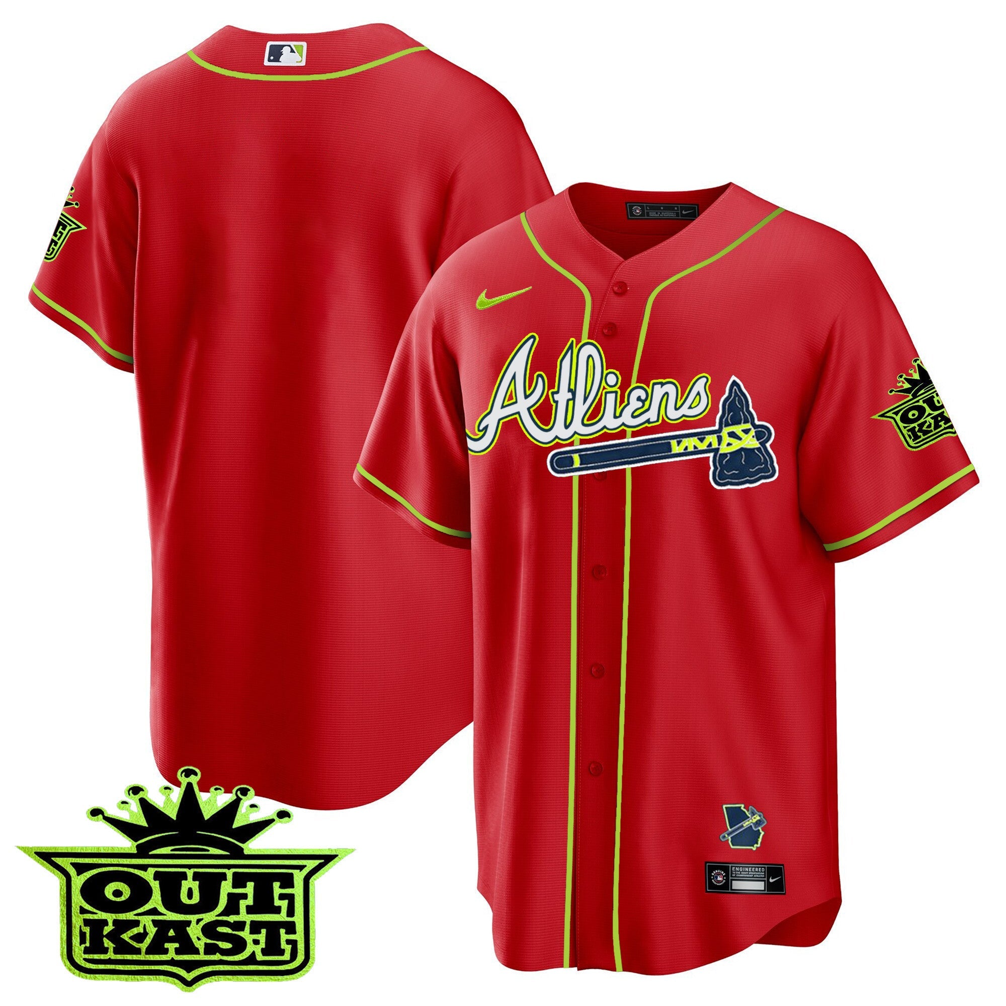 Youth’s Atlanta Atliens Cool Base Jersey