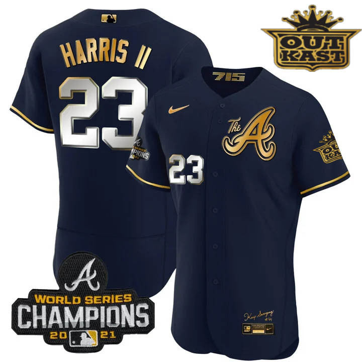Men’s Atlanta Outkast Gold The A Flex Base Jersey