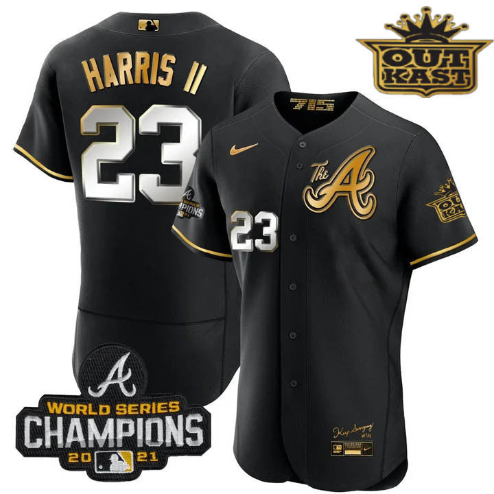 Men’s Atlanta Outkast Gold The A Flex Base Jersey