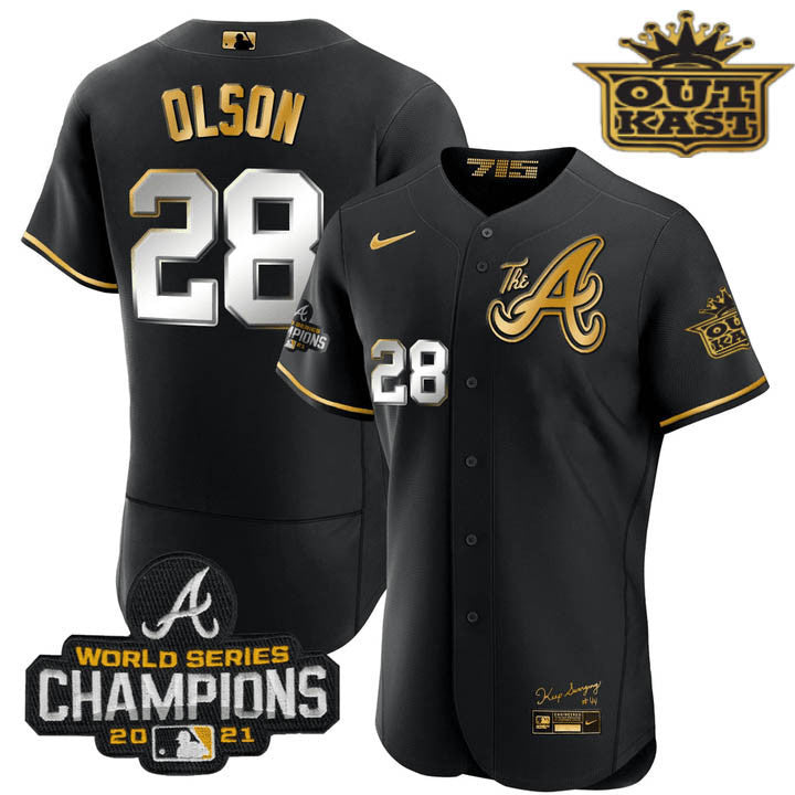 Men’s Atlanta Outkast Gold The A Flex Base Jersey