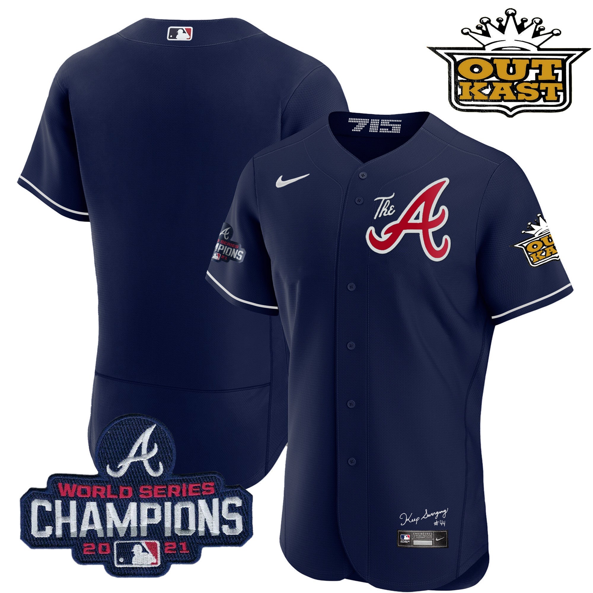 Men’s Atlanta Outkast Gold The A Flex Base Jersey