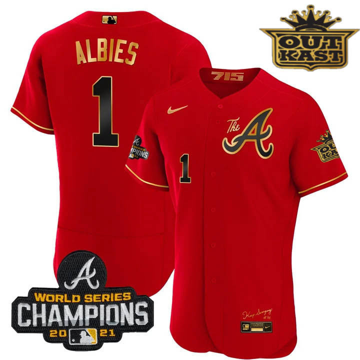 Men’s Atlanta Outkast Gold The A Flex Base Jersey