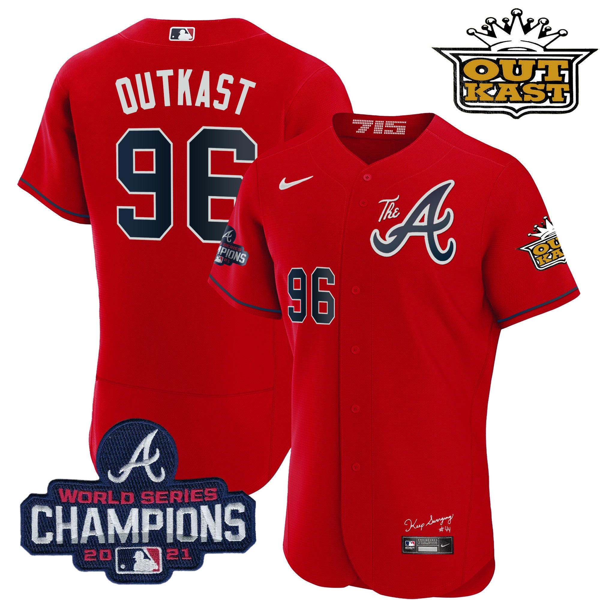 Men’s Atlanta Outkast Gold The A Flex Base Jersey