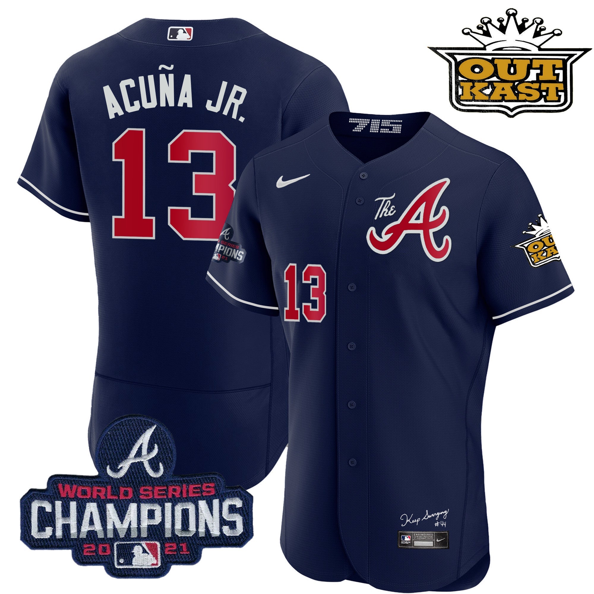 Men’s Atlanta Outkast Gold The A Flex Base Jersey