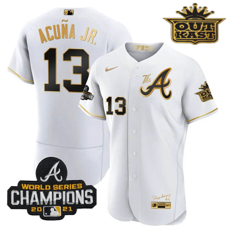 Men’s Atlanta Outkast Gold The A Flex Base Jersey
