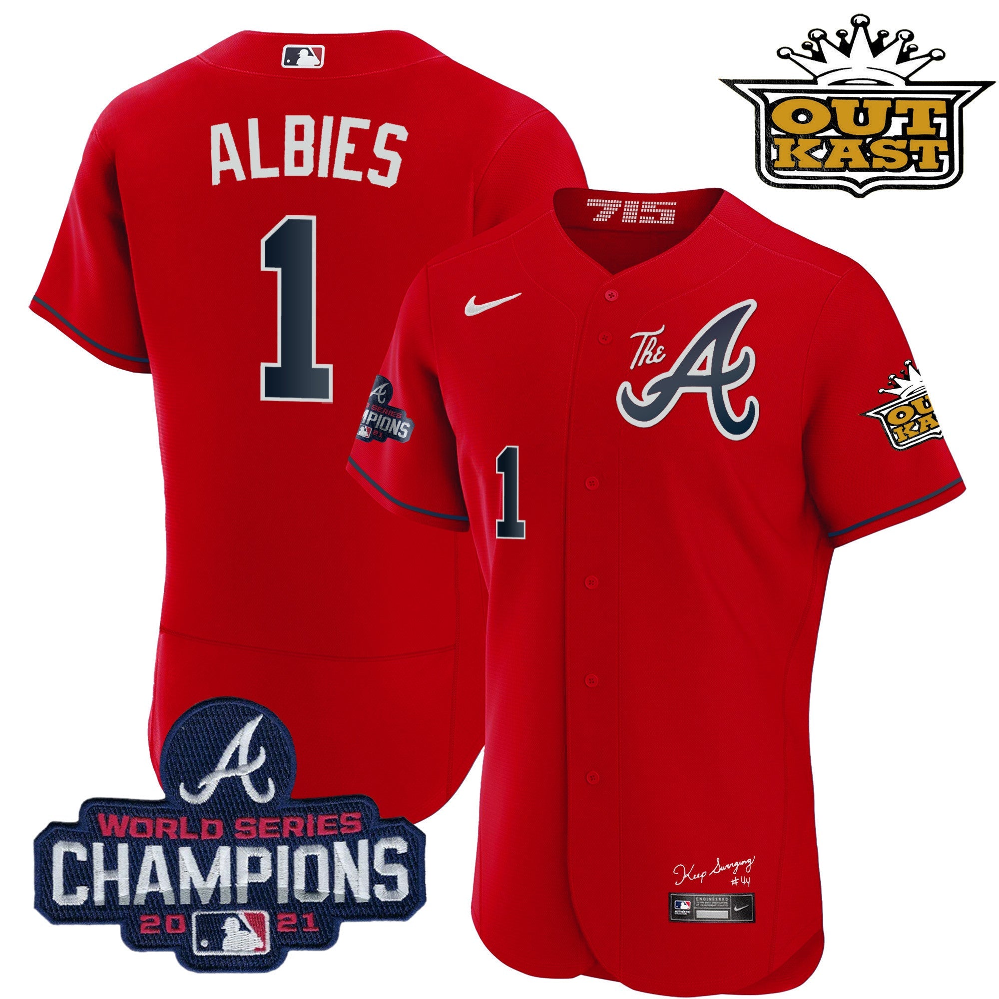 Men’s Atlanta Outkast Gold The A Flex Base Jersey