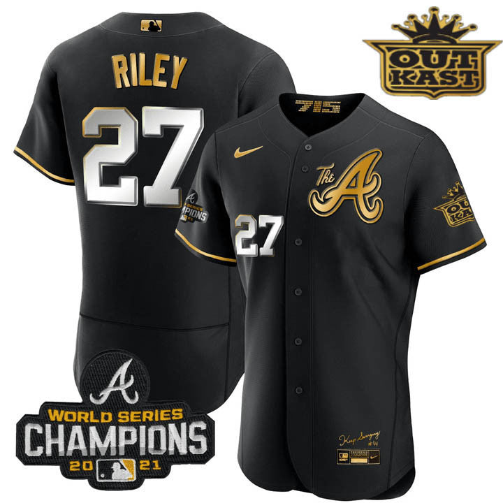 Men’s Atlanta Outkast Gold The A Flex Base Jersey