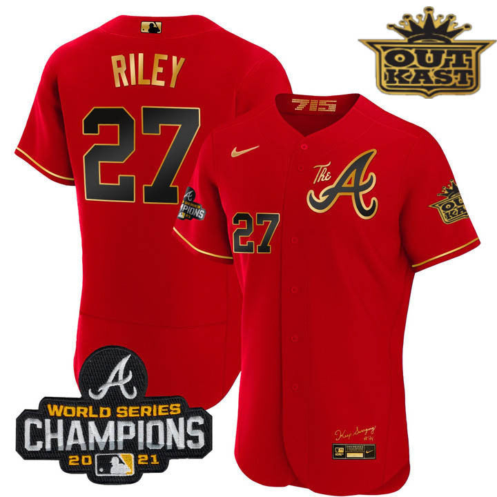 Men’s Atlanta Outkast Gold The A Flex Base Jersey