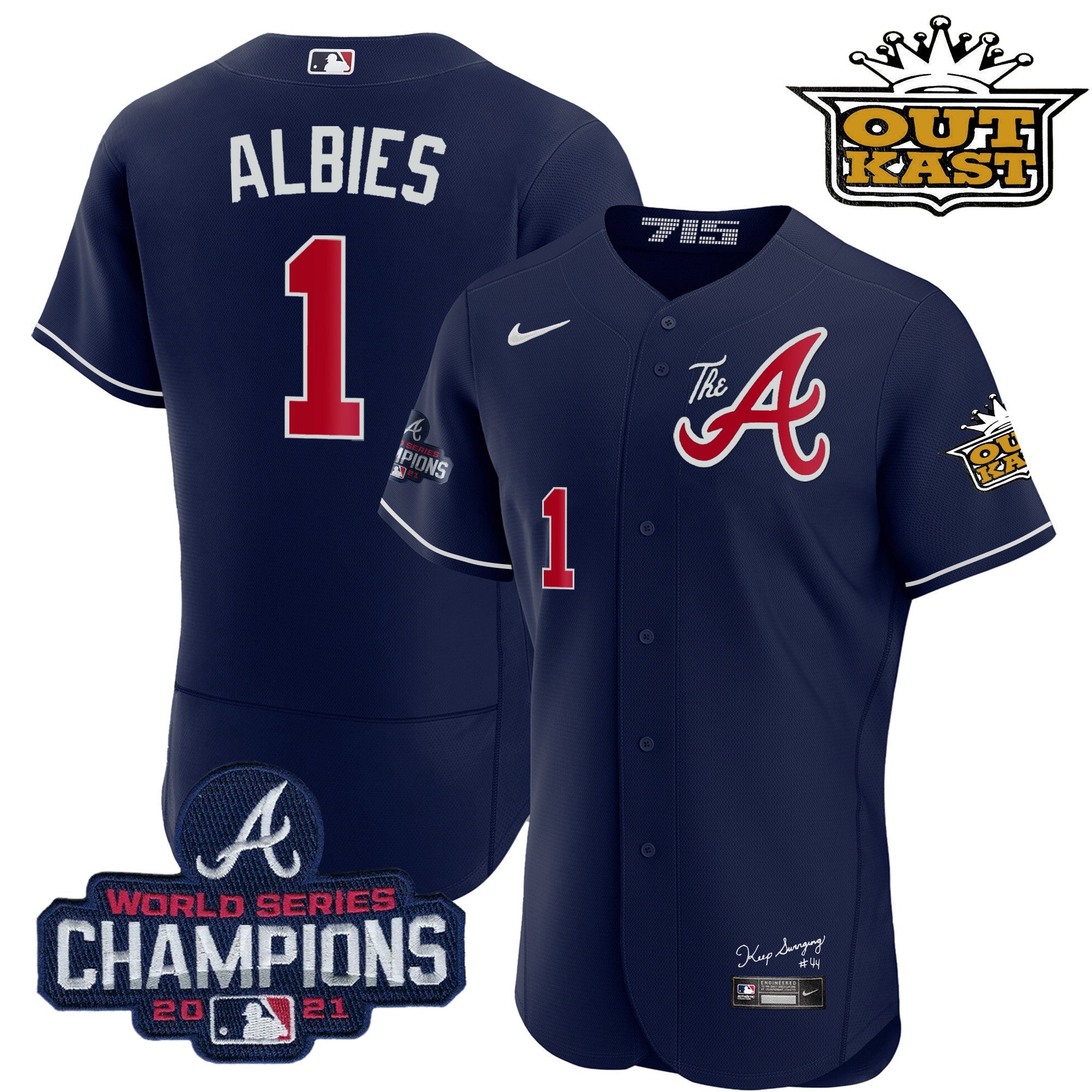 Men’s Atlanta Outkast Gold The A Flex Base Jersey
