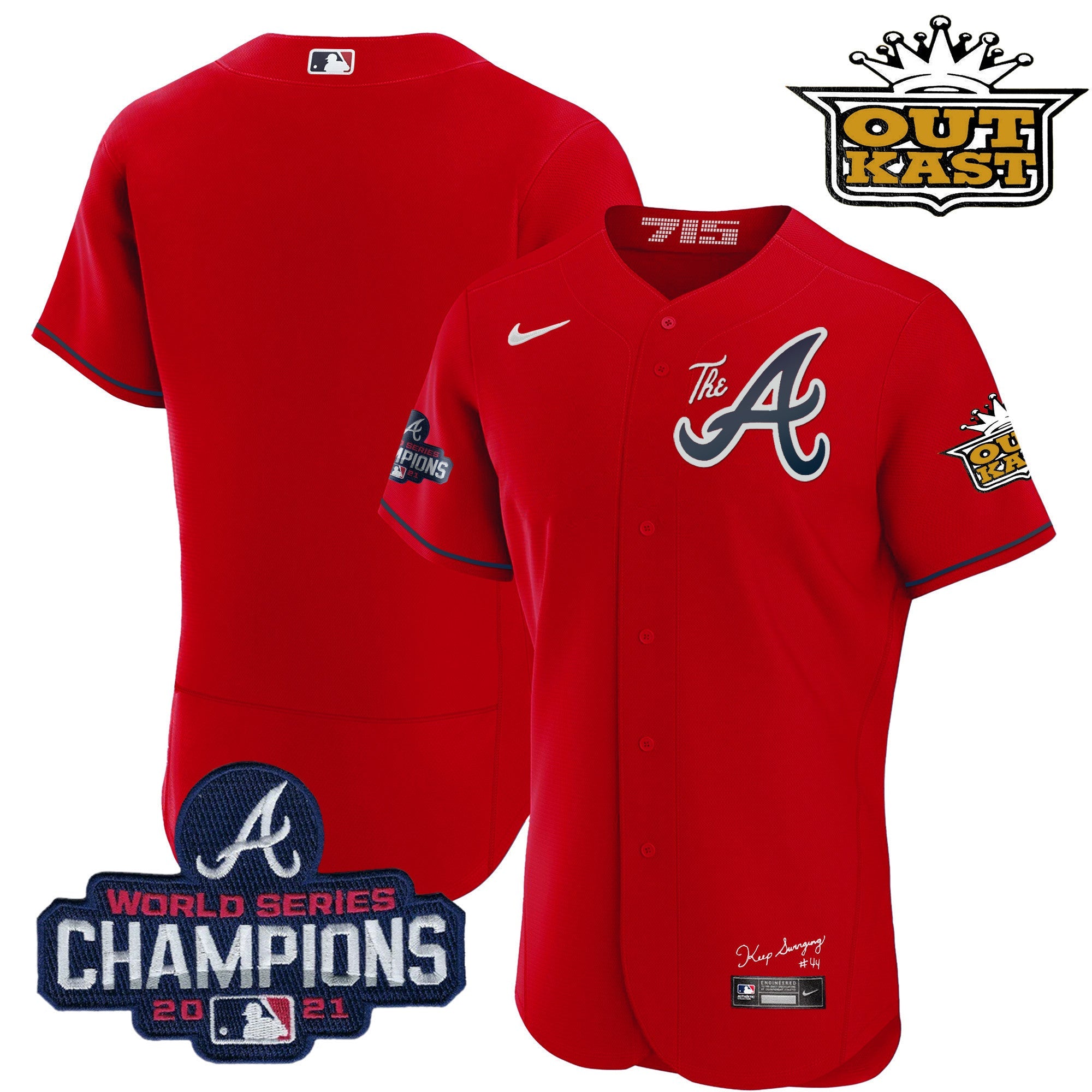 Men’s Atlanta Outkast Gold The A Flex Base Jersey