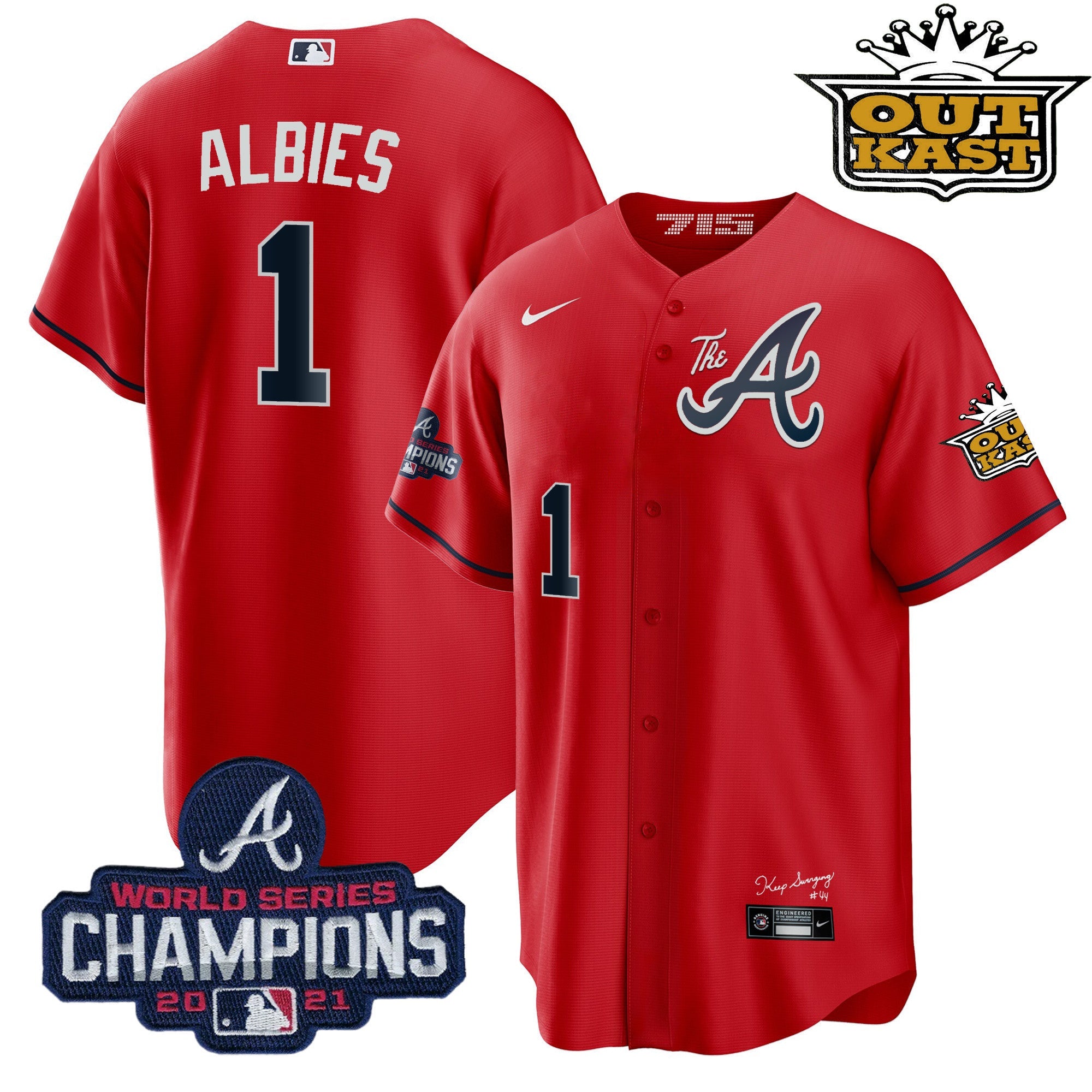 Men’s Atlanta Outkast Gold The A Cool Base Jersey