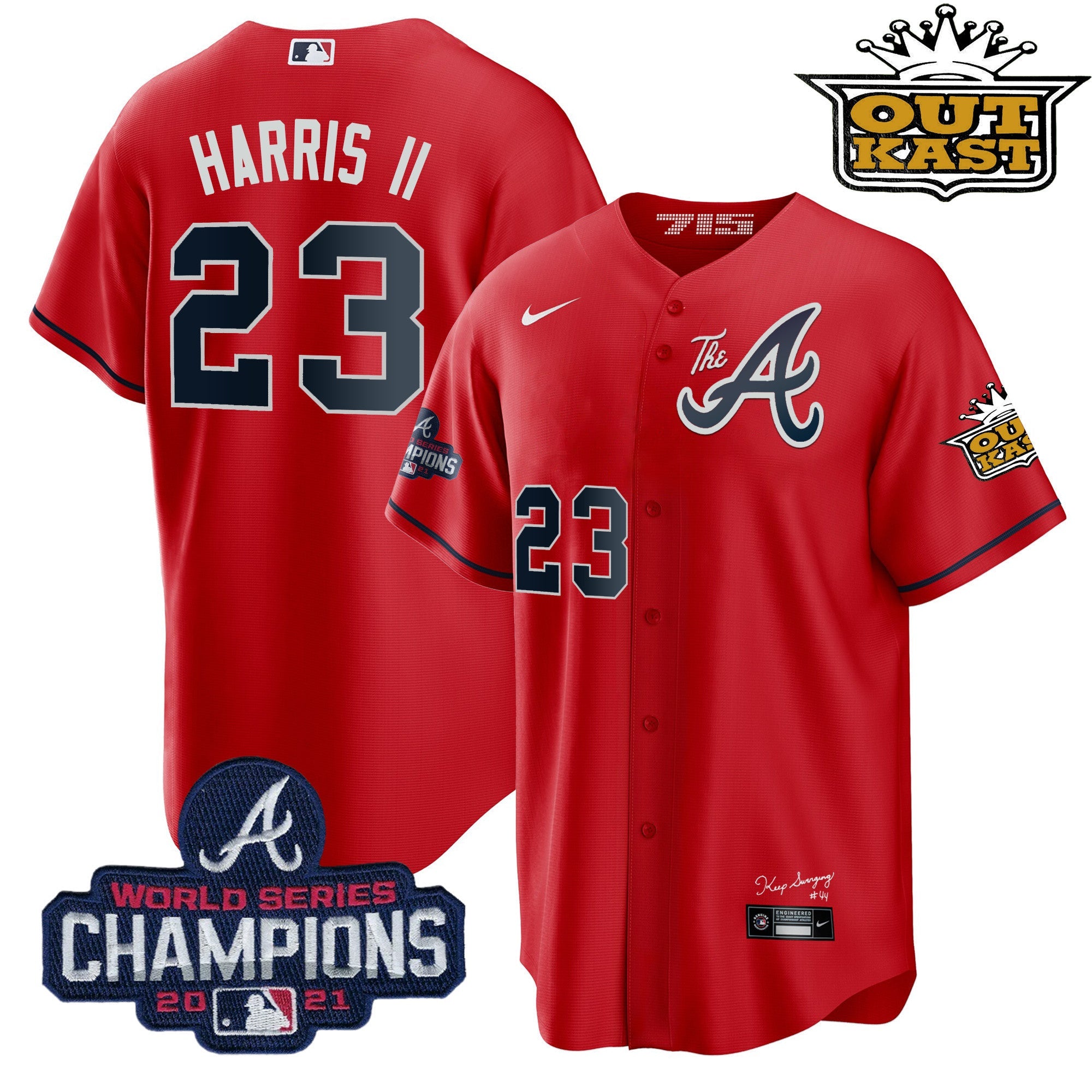 Men’s Atlanta Outkast Gold The A Cool Base Jersey