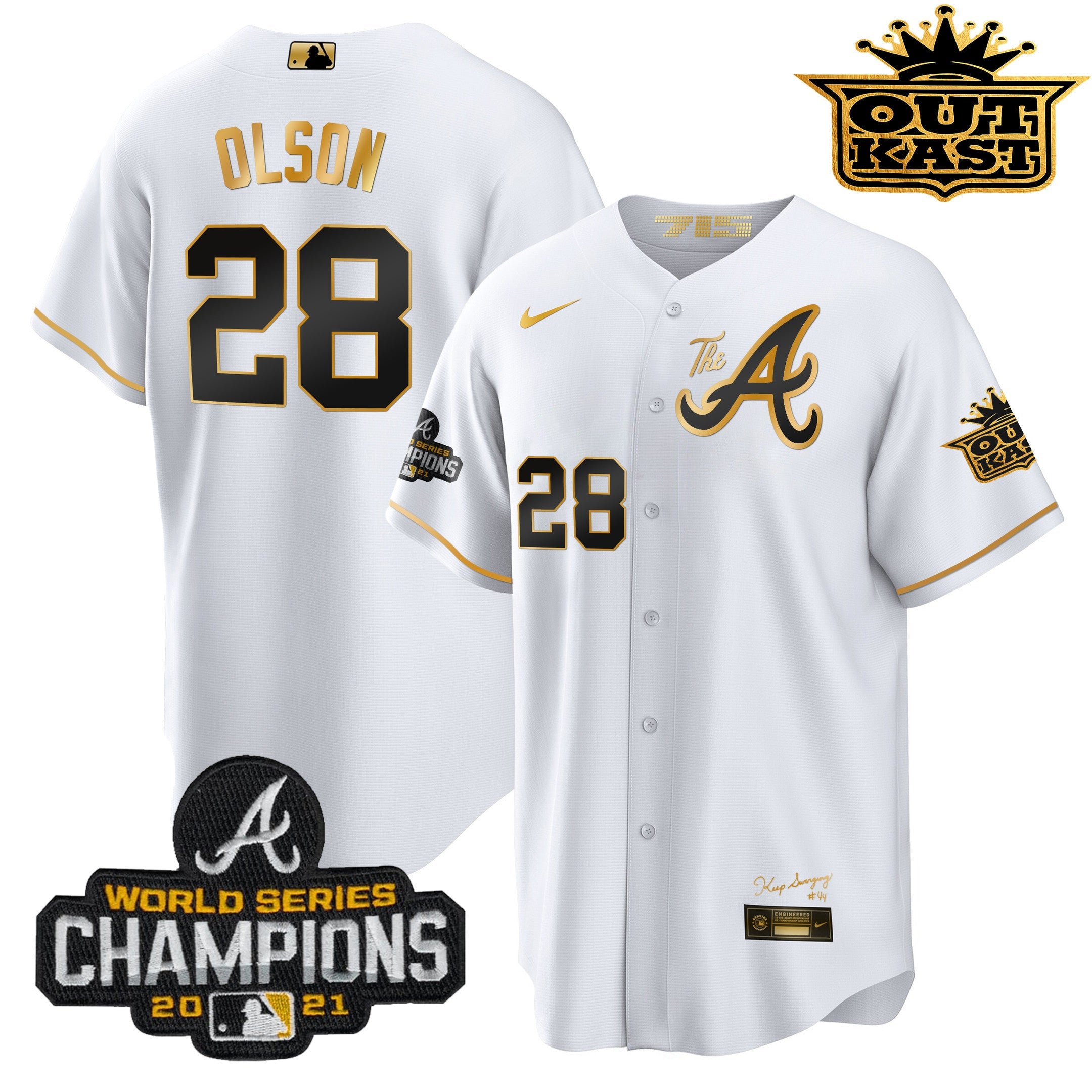 Men’s Atlanta Outkast Gold The A Cool Base Jersey
