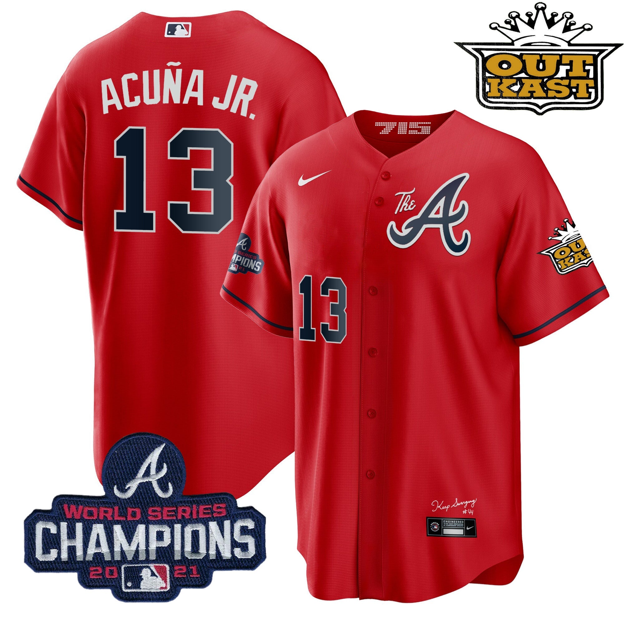 Men’s Atlanta Outkast Gold The A Cool Base Jersey