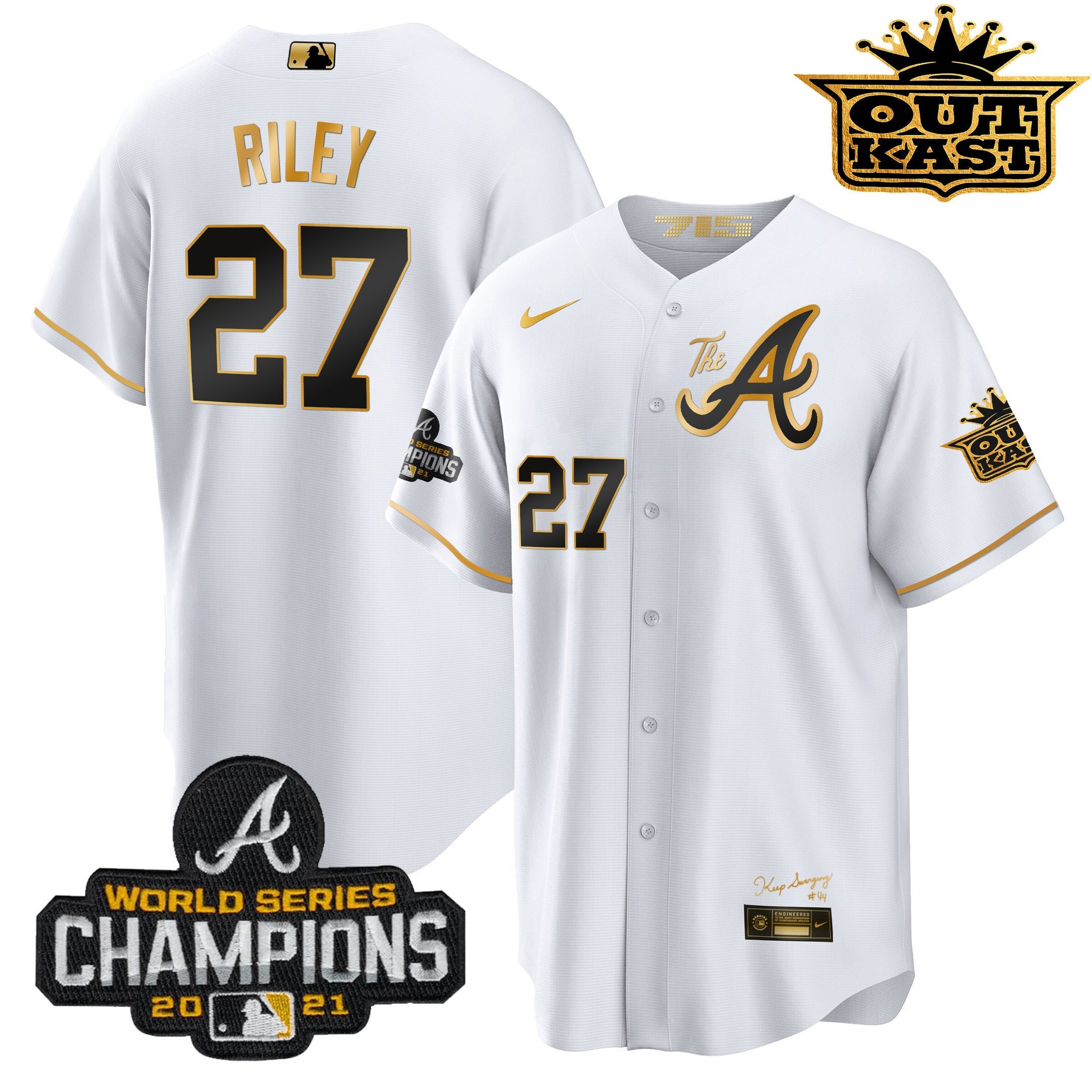 Men’s Atlanta Outkast Gold The A Cool Base Jersey