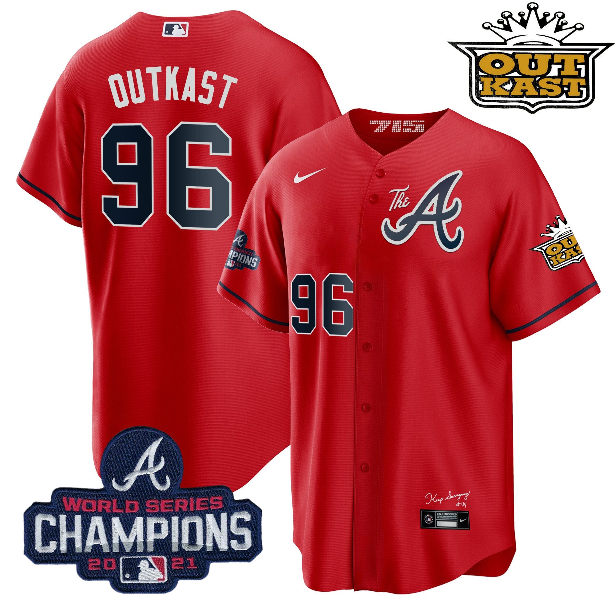 Men’s Atlanta Outkast Gold The A Cool Base Jersey