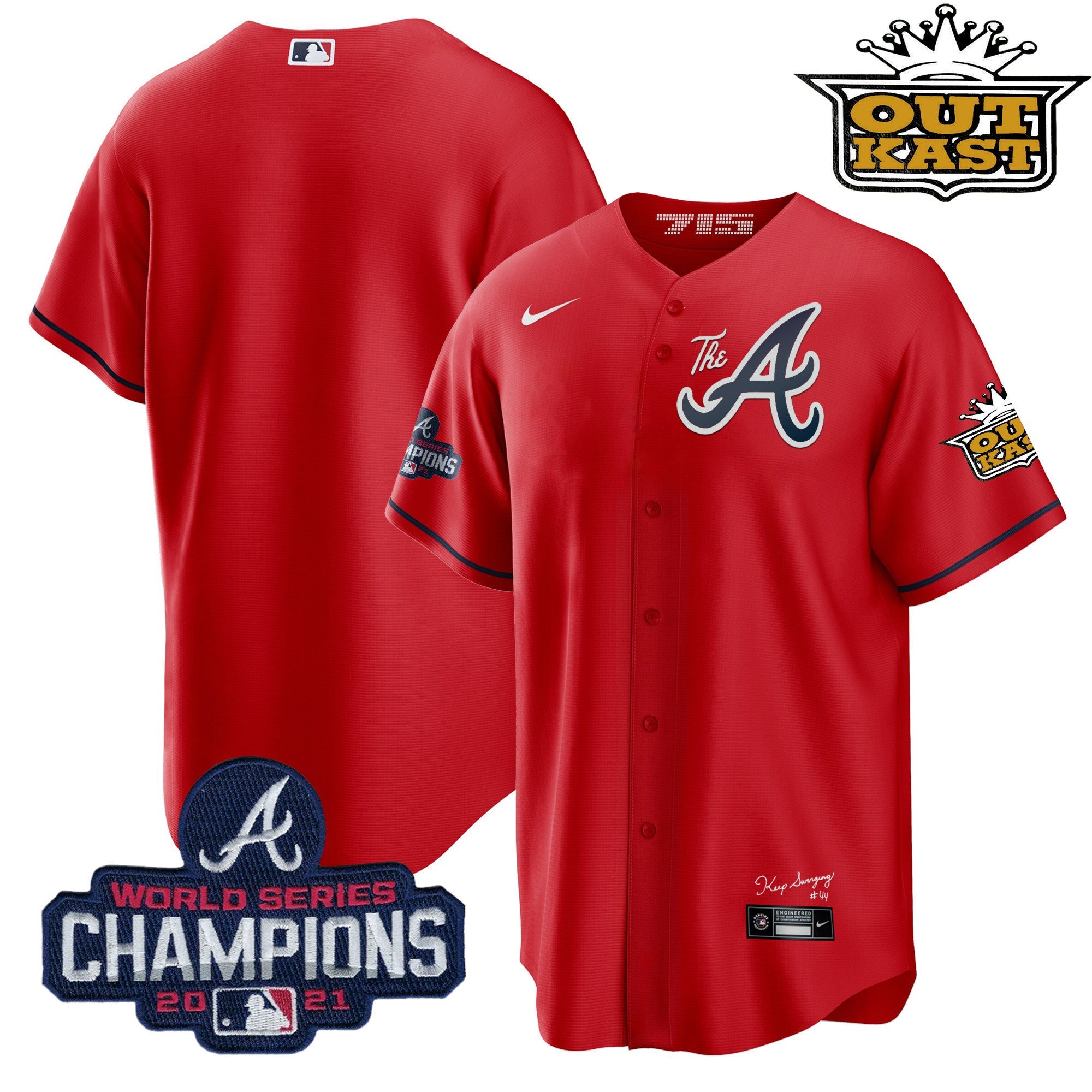 Men’s Atlanta Outkast Gold The A Cool Base Jersey