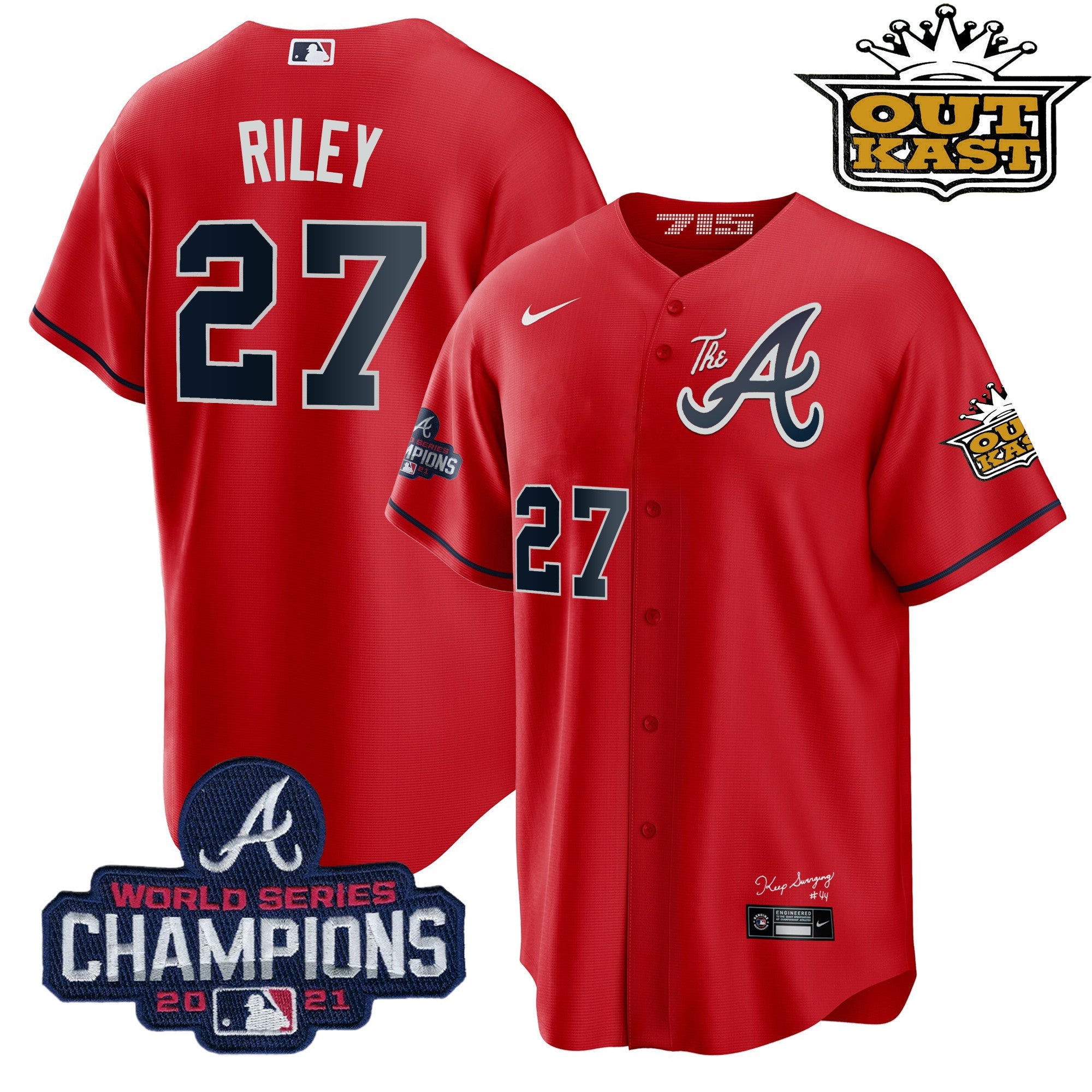 Men’s Atlanta Outkast Gold The A Cool Base Jersey