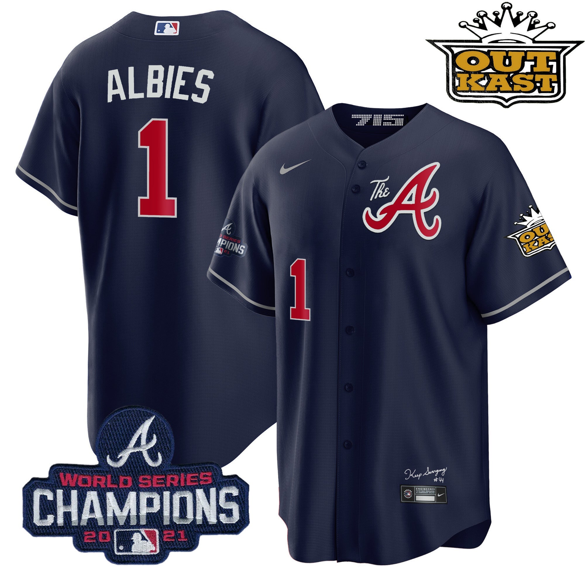 Men’s Atlanta Outkast Gold The A Cool Base Jersey