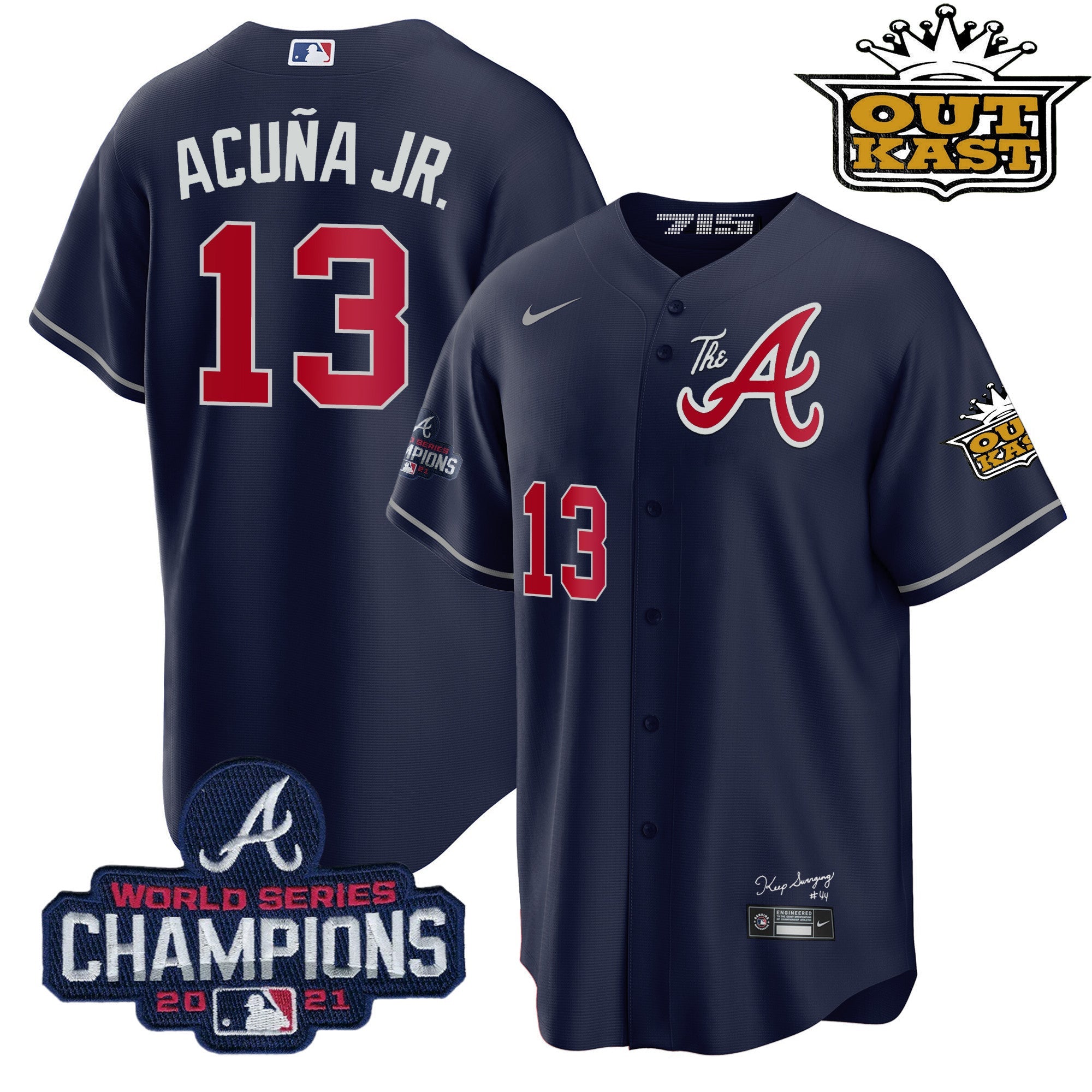 Men’s Atlanta Outkast Gold The A Cool Base Jersey