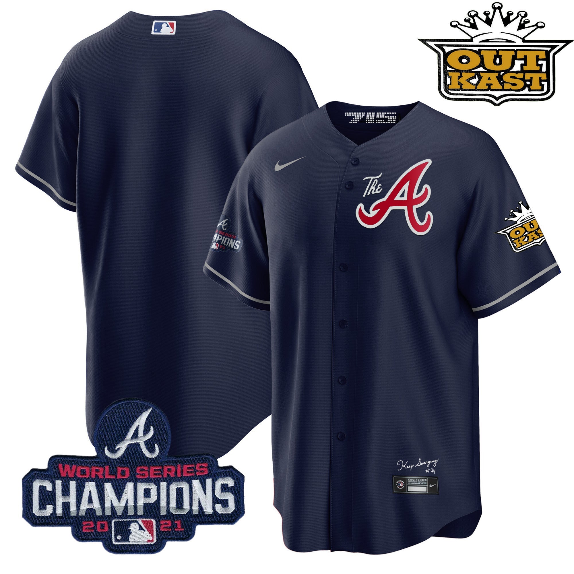 Men’s Atlanta Outkast Gold The A Cool Base Jersey