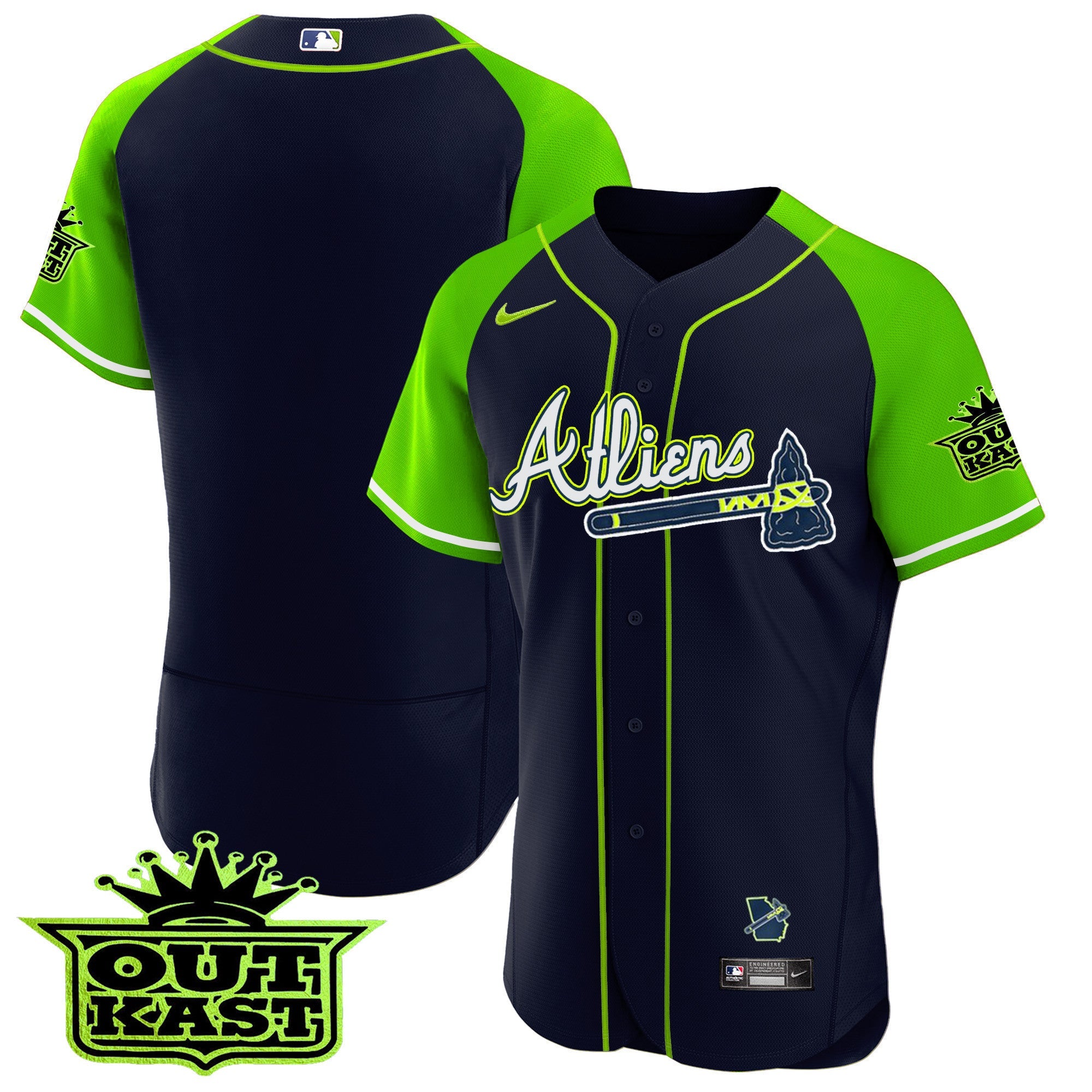 Men’s Atlanta Atliens Alternate Flex Base Jersey
