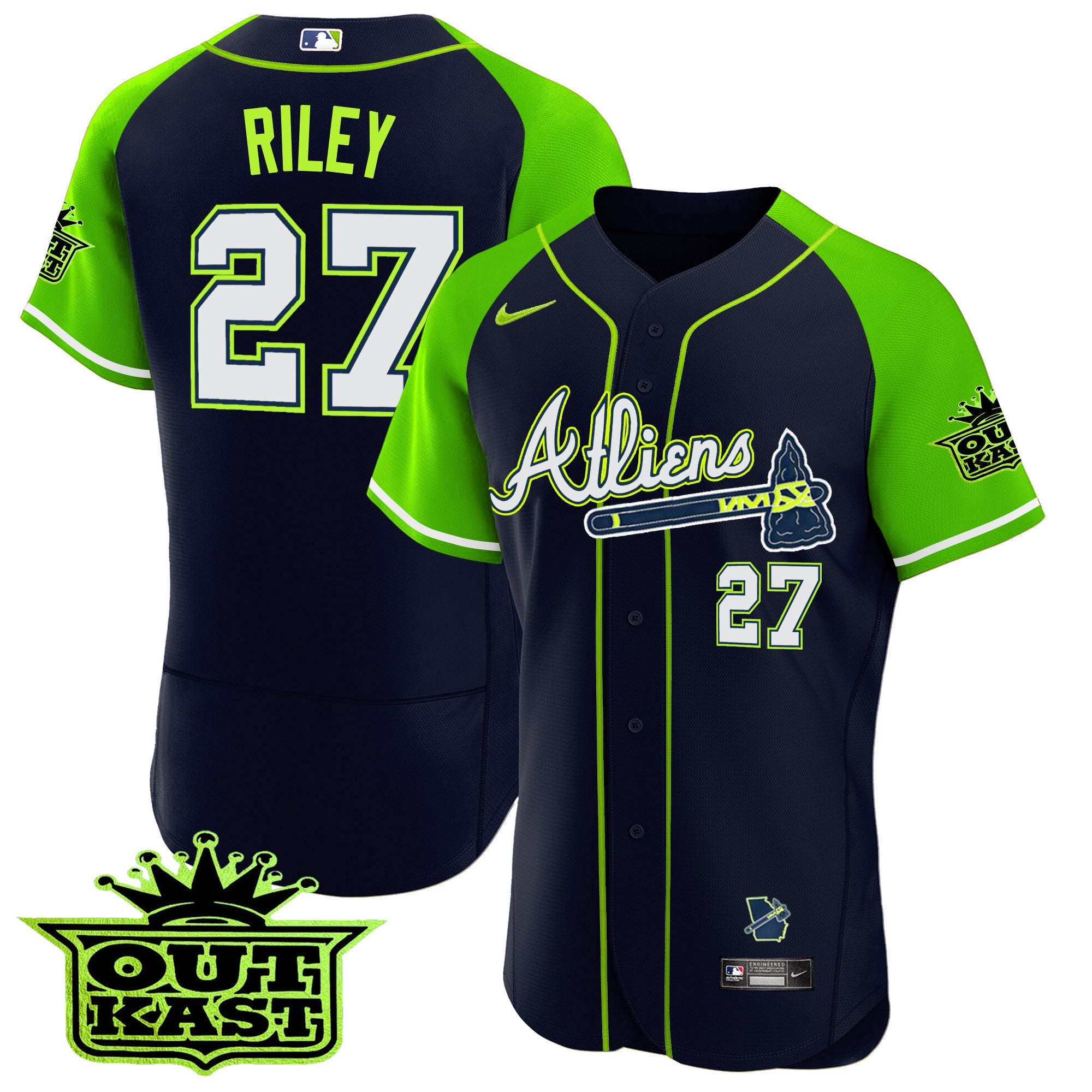 Men’s Atlanta Atliens Alternate Flex Base Jersey