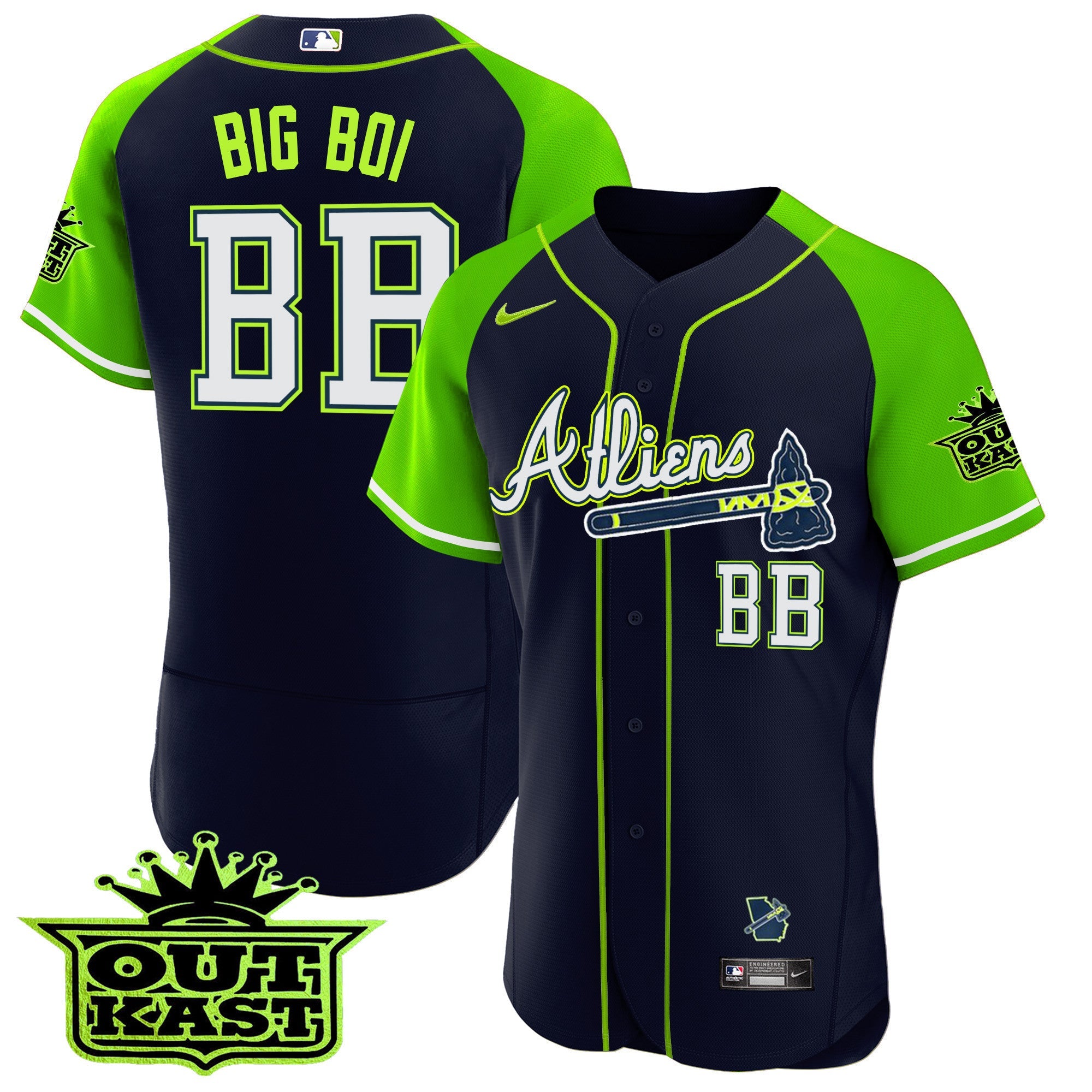 Men’s Atlanta Atliens Alternate Flex Base Jersey