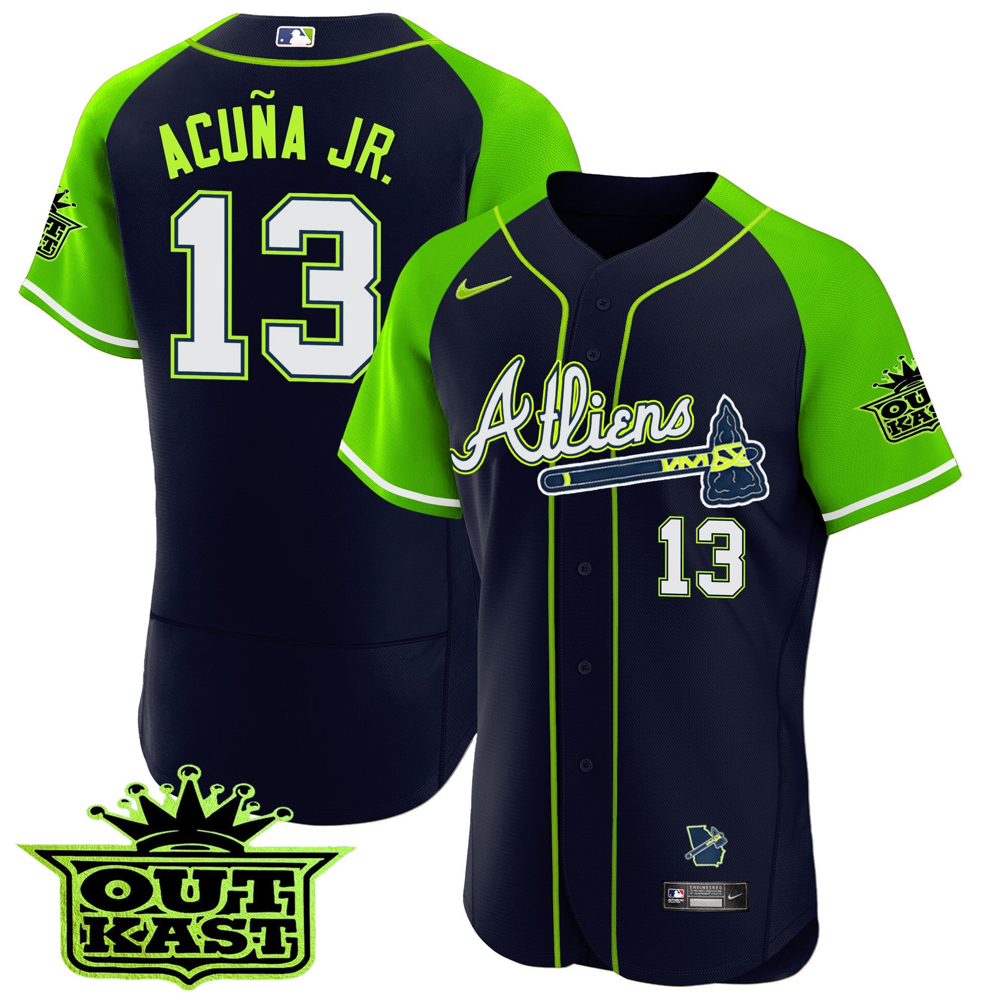 Men’s Atlanta Atliens Alternate Flex Base Jersey