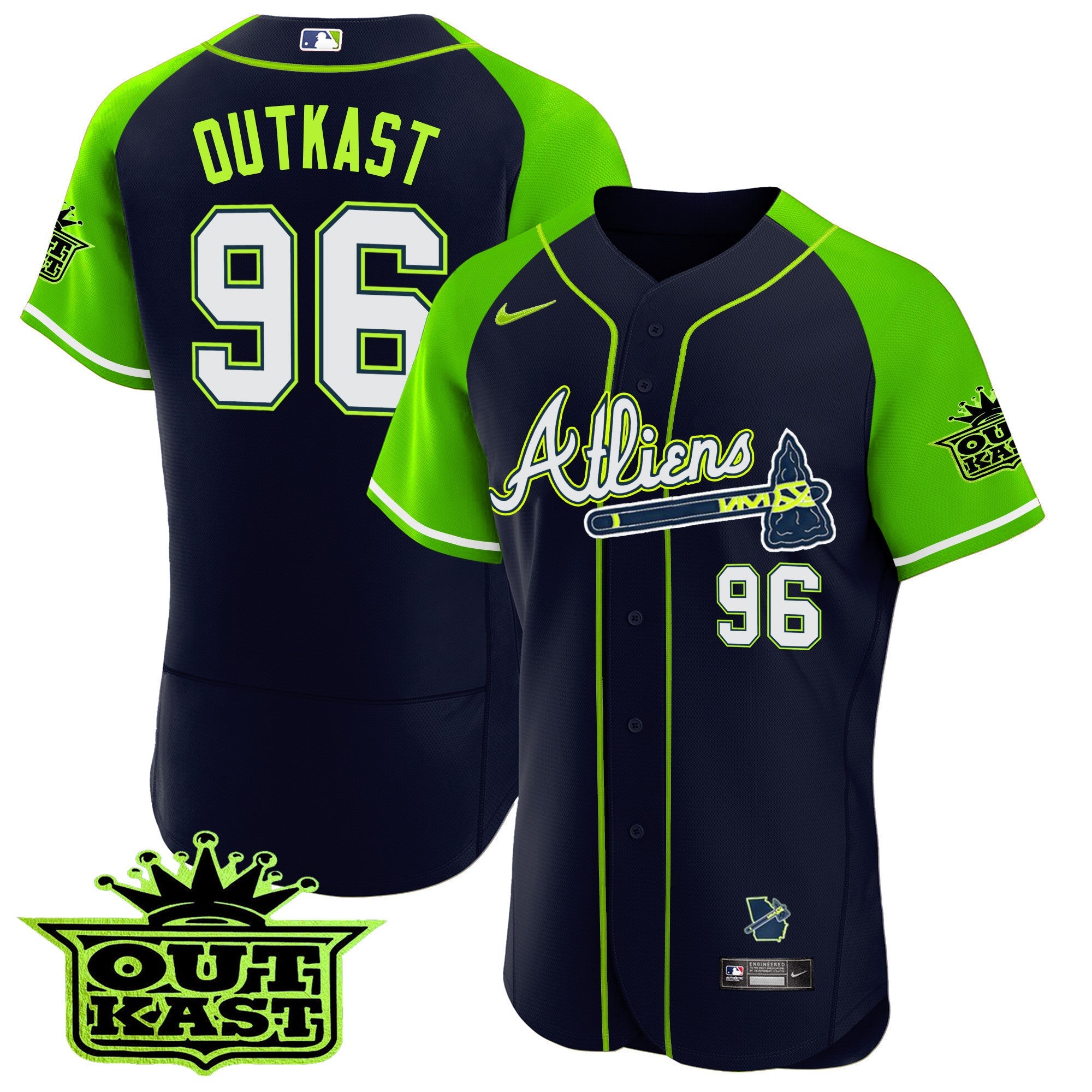 Men’s Atlanta Atliens Alternate Flex Base Jersey