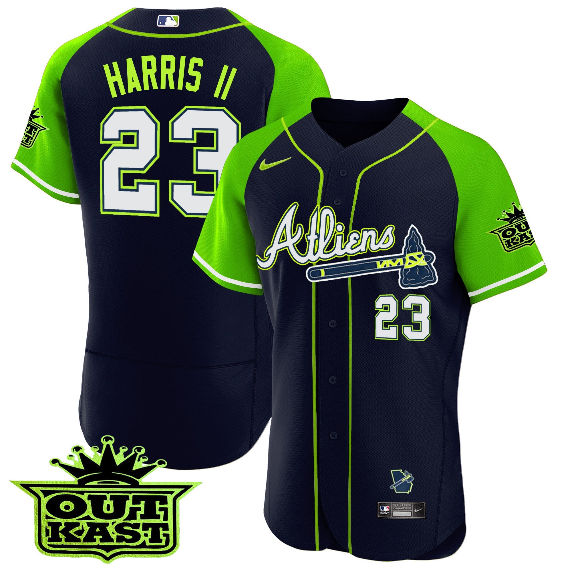 Men’s Atlanta Atliens Alternate Flex Base Jersey