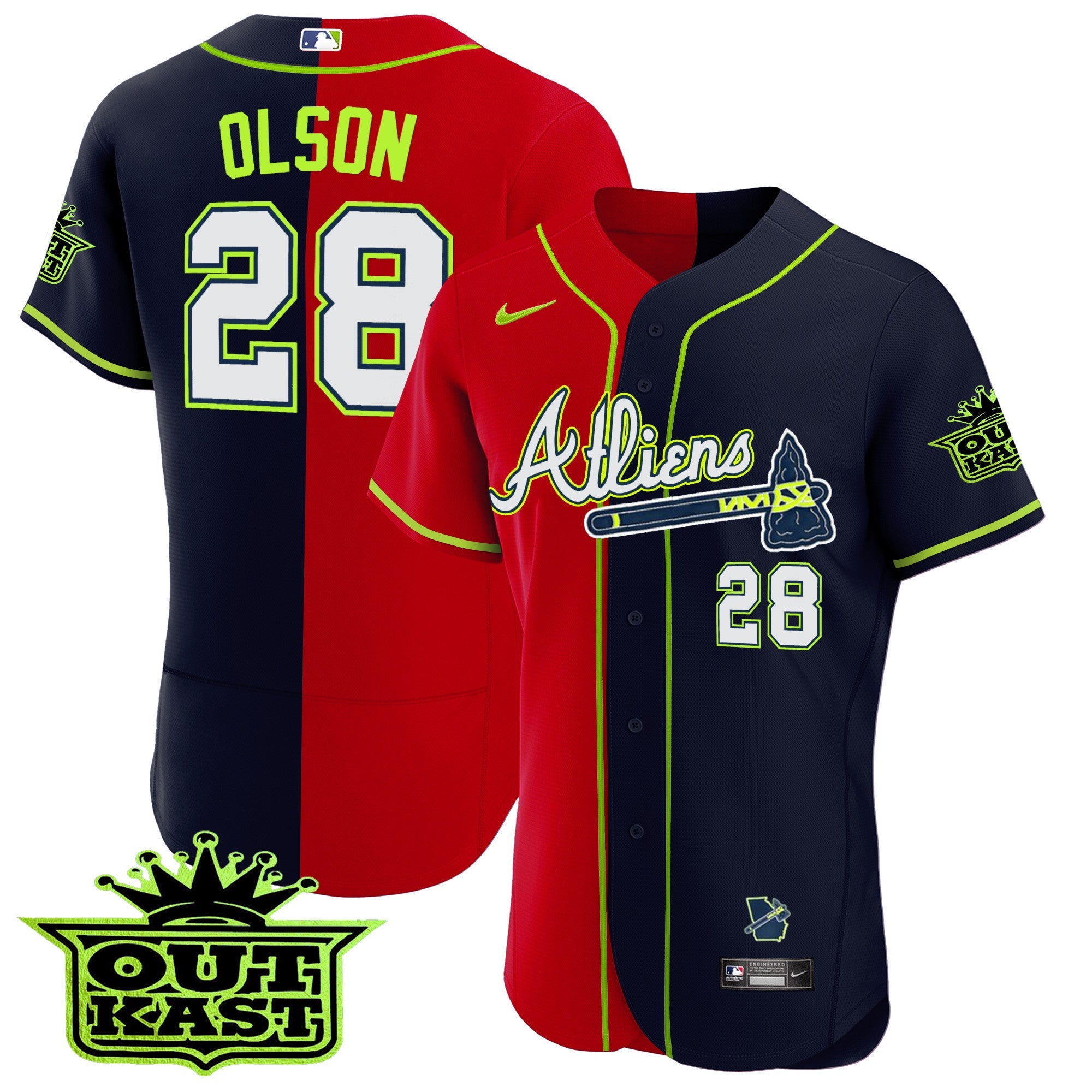 Men’s Atlanta Atliens Alternate Flex Base Jersey