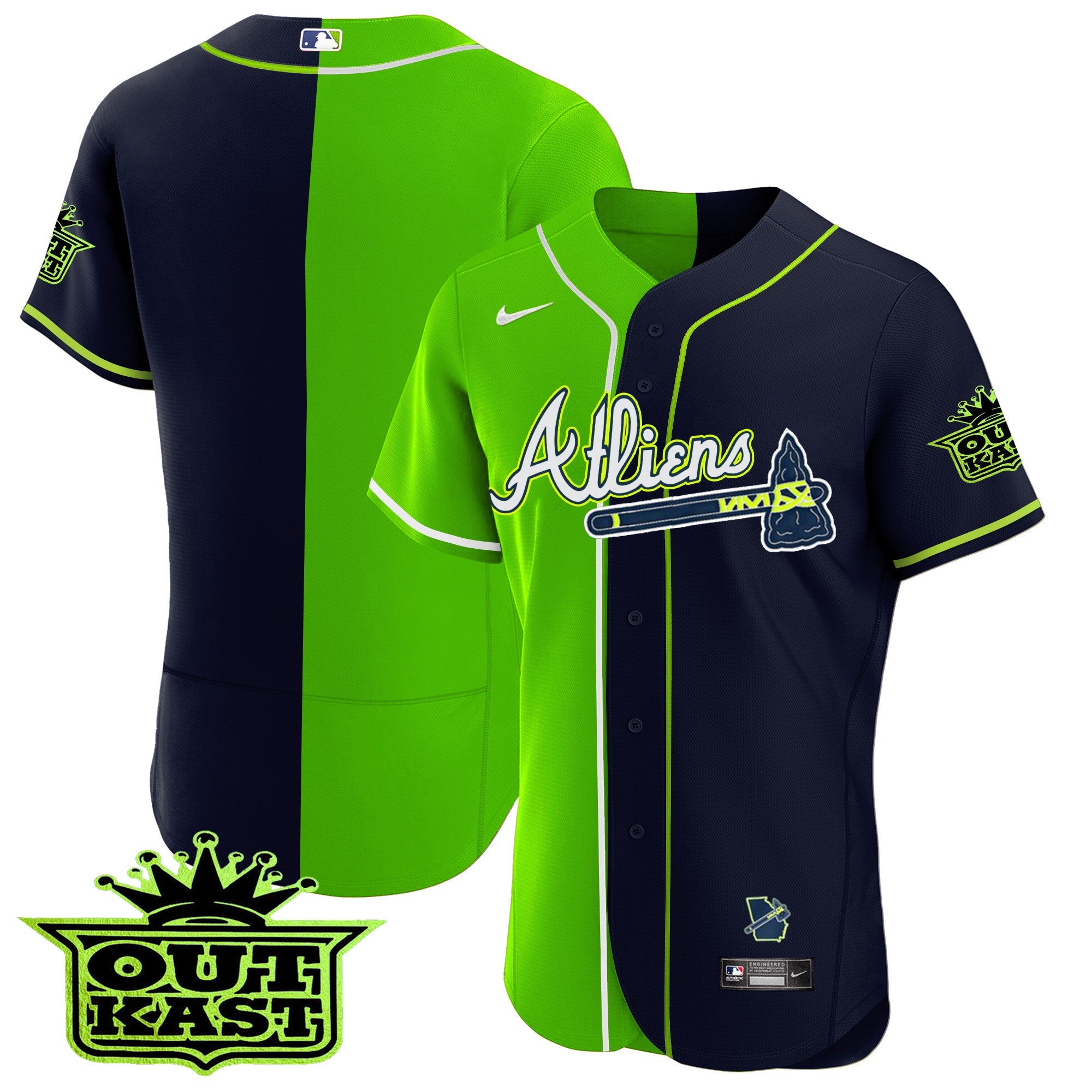 Men’s Atlanta Atliens Alternate Flex Base Jersey