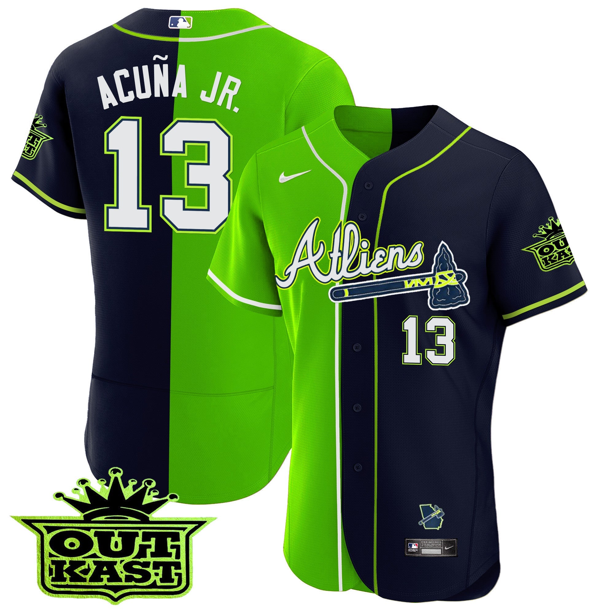 Men’s Atlanta Atliens Alternate Flex Base Jersey