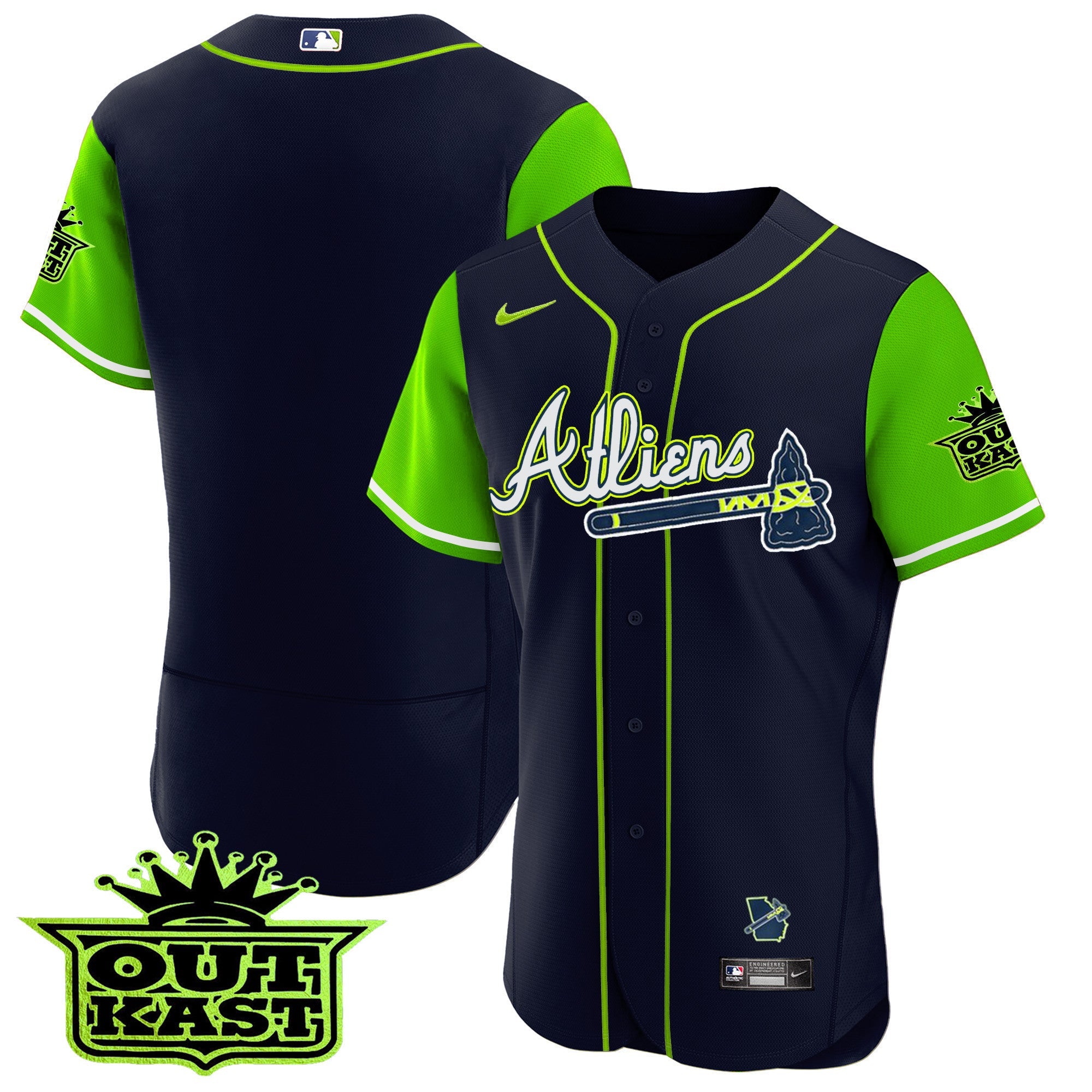 Men’s Atlanta Atliens Alternate Flex Base Jersey