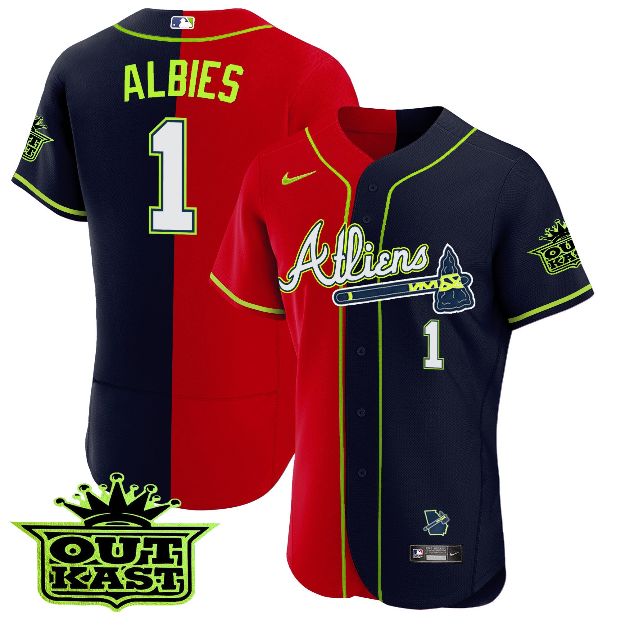 Men’s Atlanta Atliens Alternate Flex Base Jersey