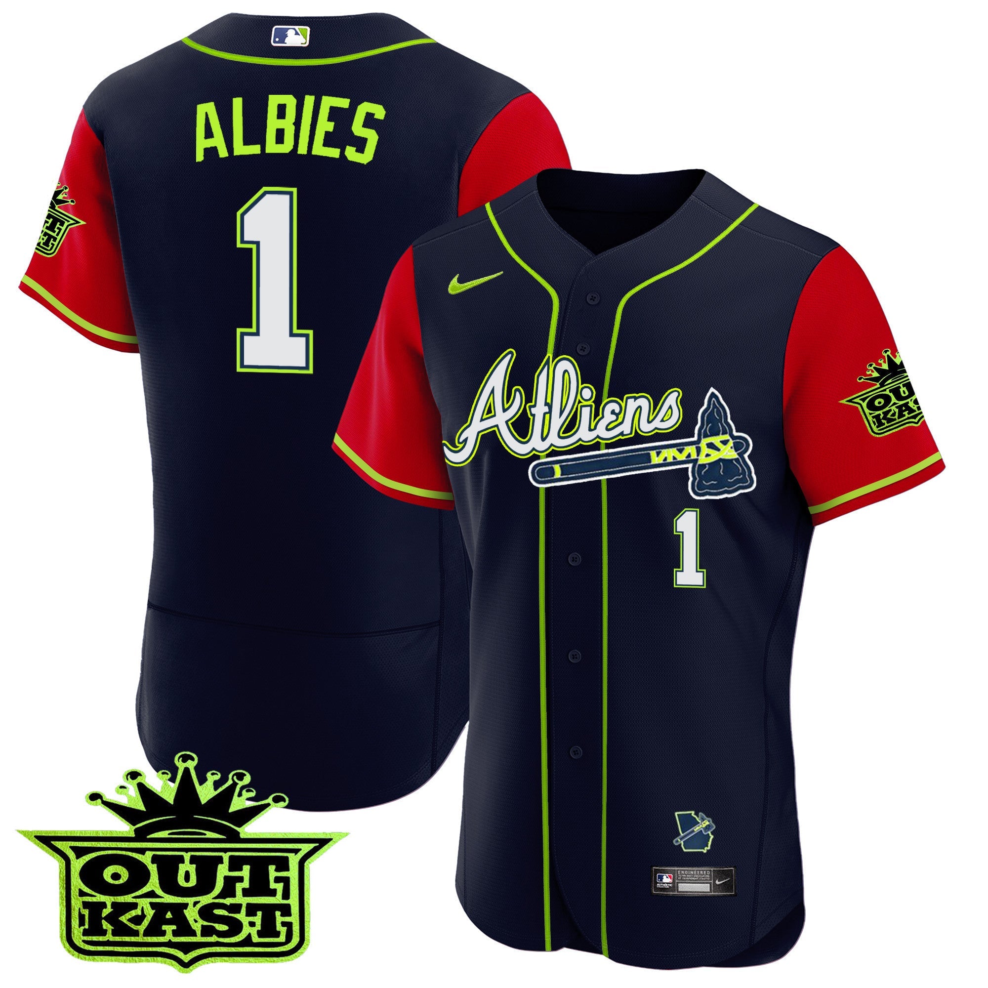 Men’s Atlanta Atliens Alternate Flex Base Jersey