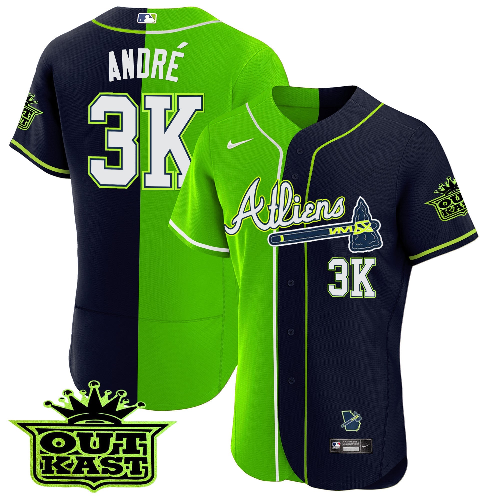 Men’s Atlanta Atliens Alternate Flex Base Jersey