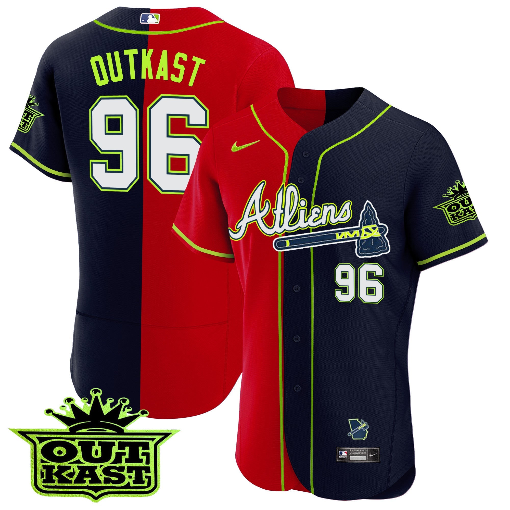 Men’s Atlanta Atliens Alternate Flex Base Jersey