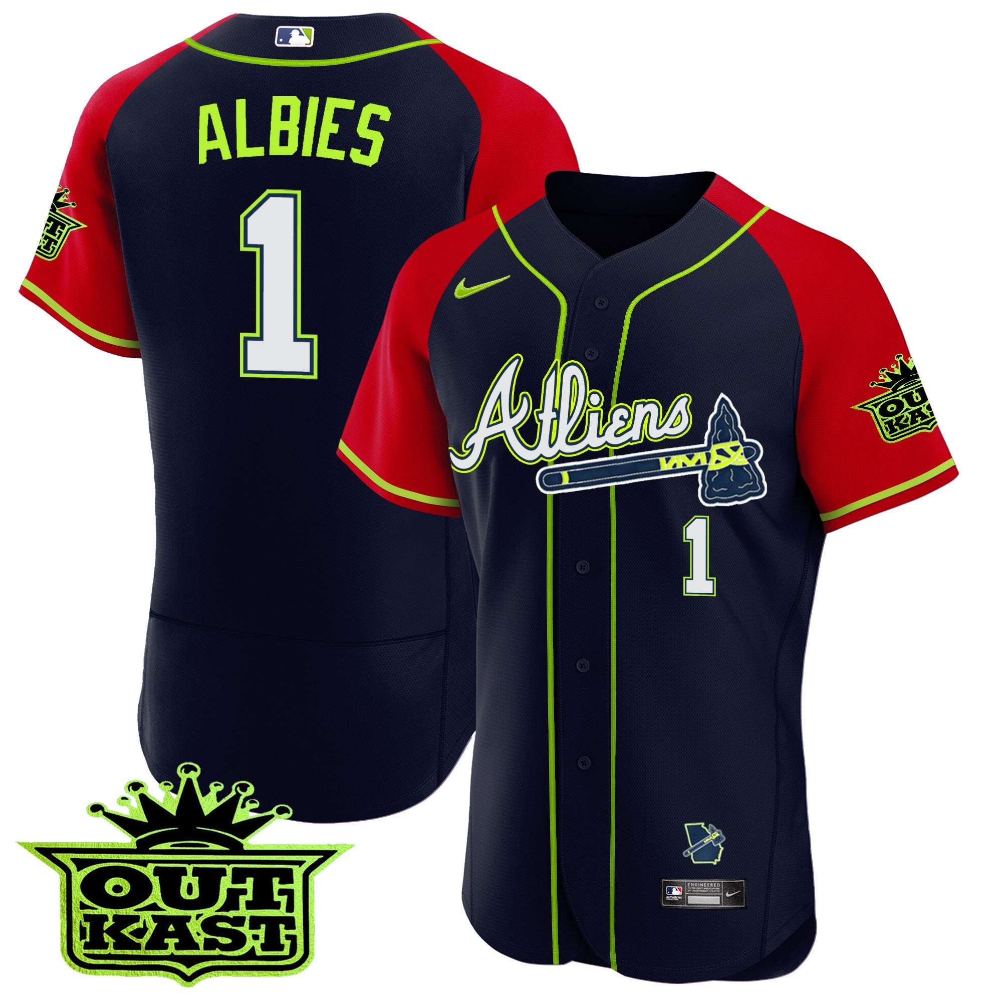 Men’s Atlanta Atliens Alternate Flex Base Jersey