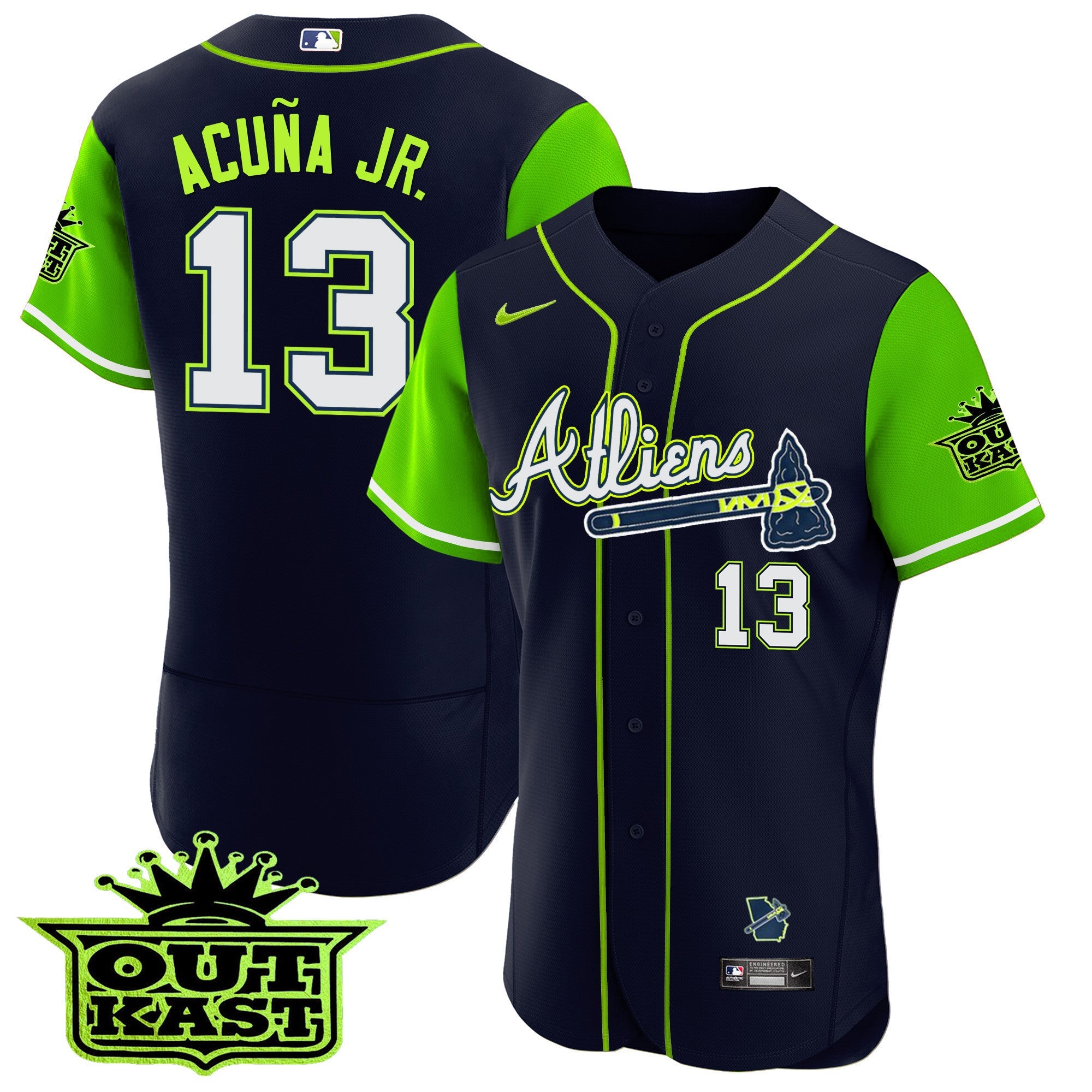 Men’s Atlanta Atliens Alternate Flex Base Jersey