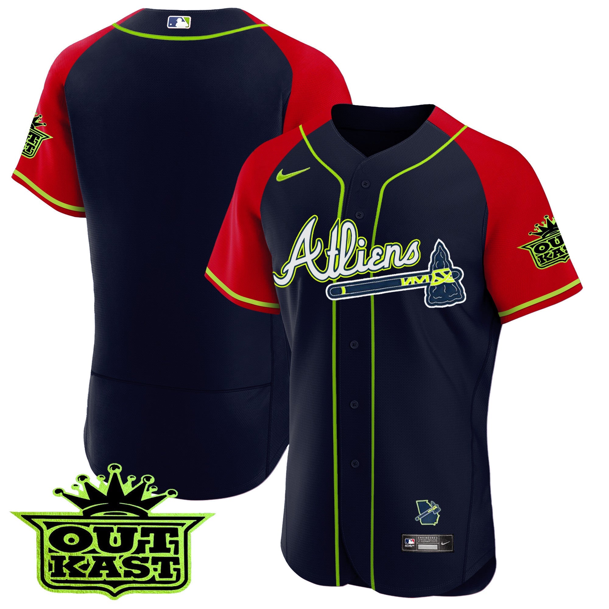 Men’s Atlanta Atliens Alternate Flex Base Jersey