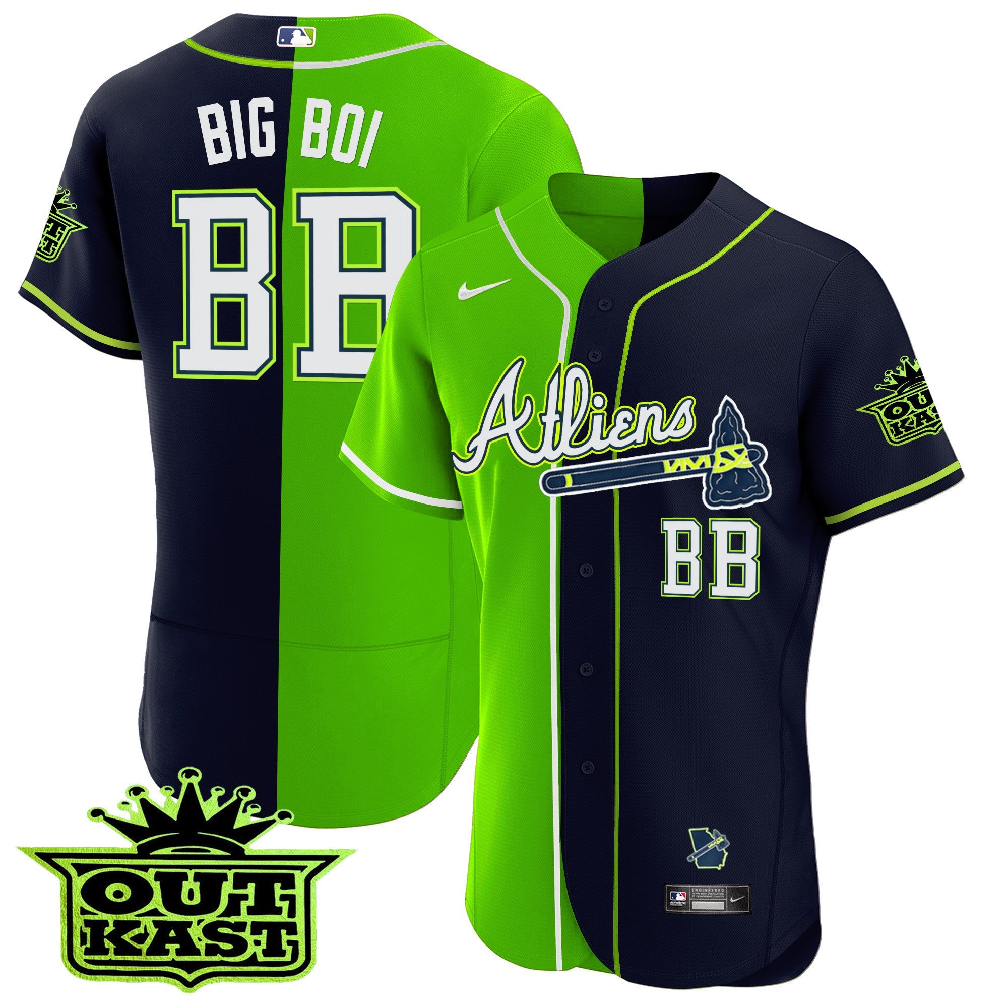Men’s Atlanta Atliens Alternate Flex Base Jersey