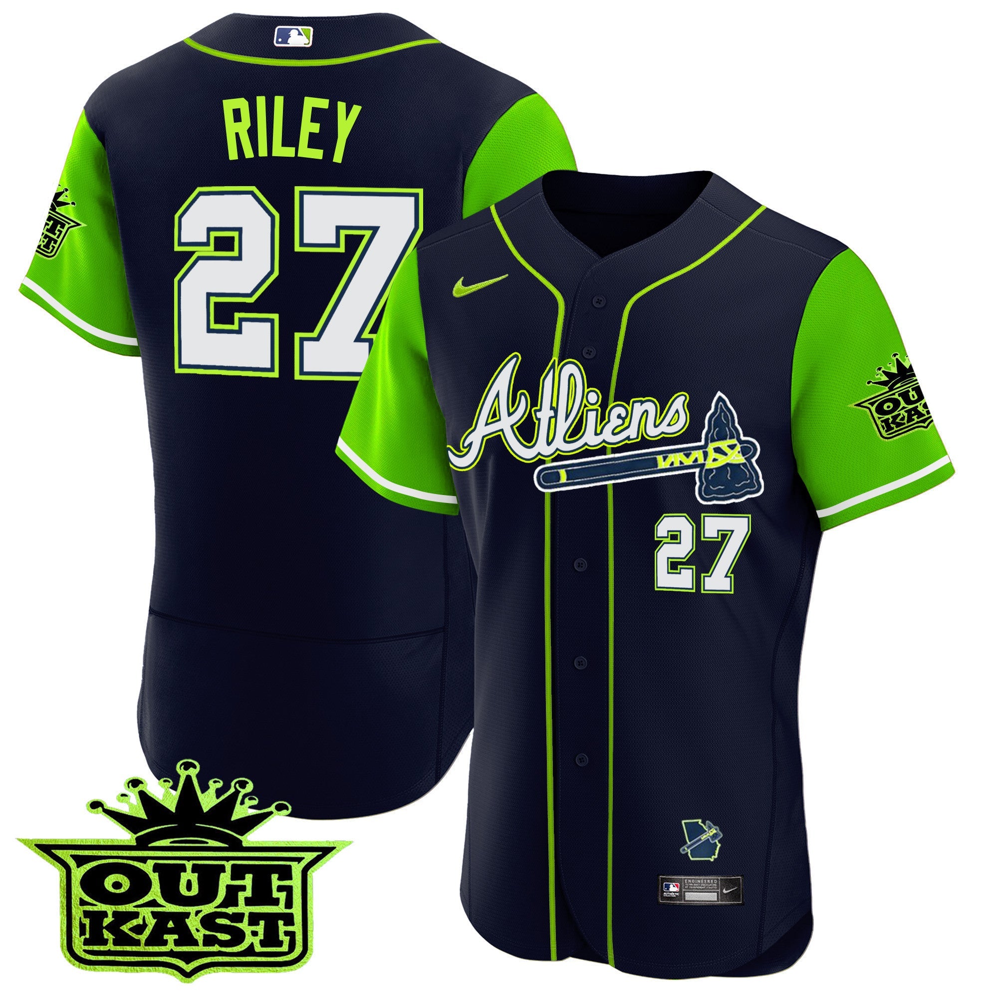 Men’s Atlanta Atliens Alternate Flex Base Jersey