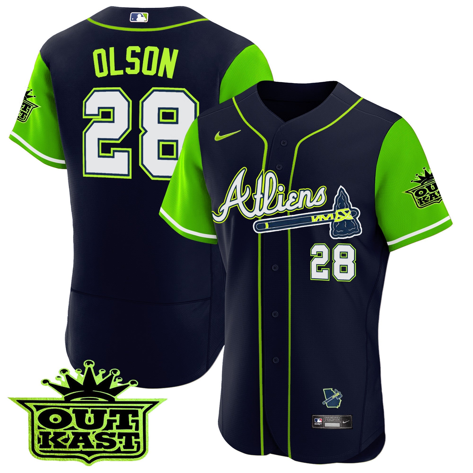 Men’s Atlanta Atliens Alternate Flex Base Jersey
