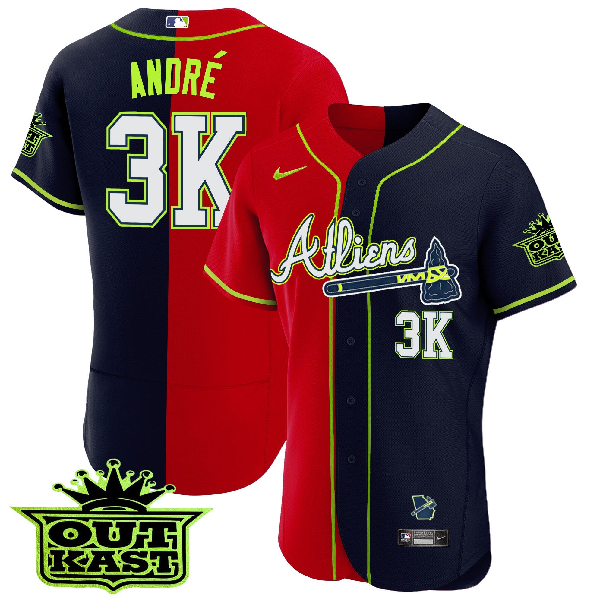 Men’s Atlanta Atliens Alternate Flex Base Jersey