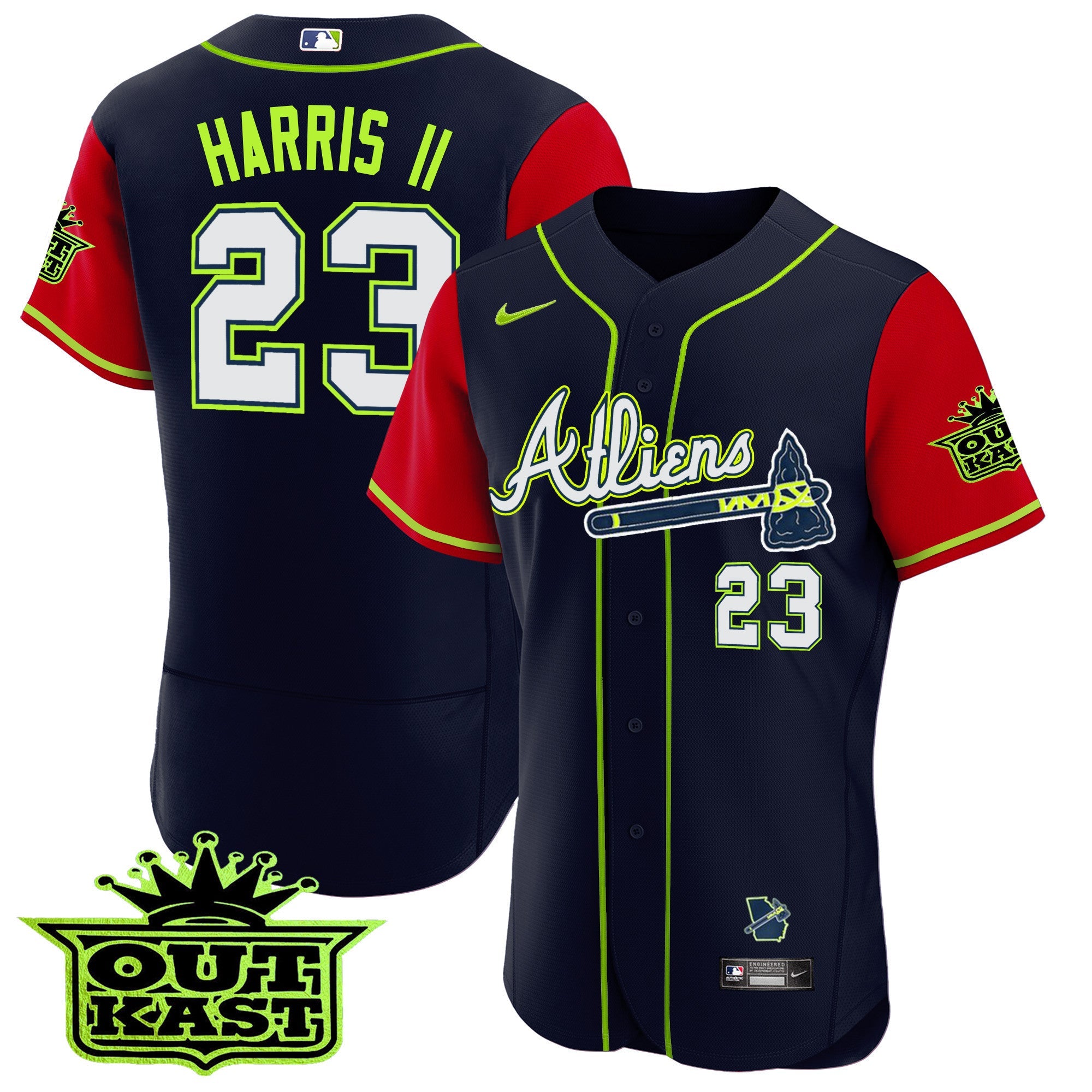 Men’s Atlanta Atliens Alternate Flex Base Jersey