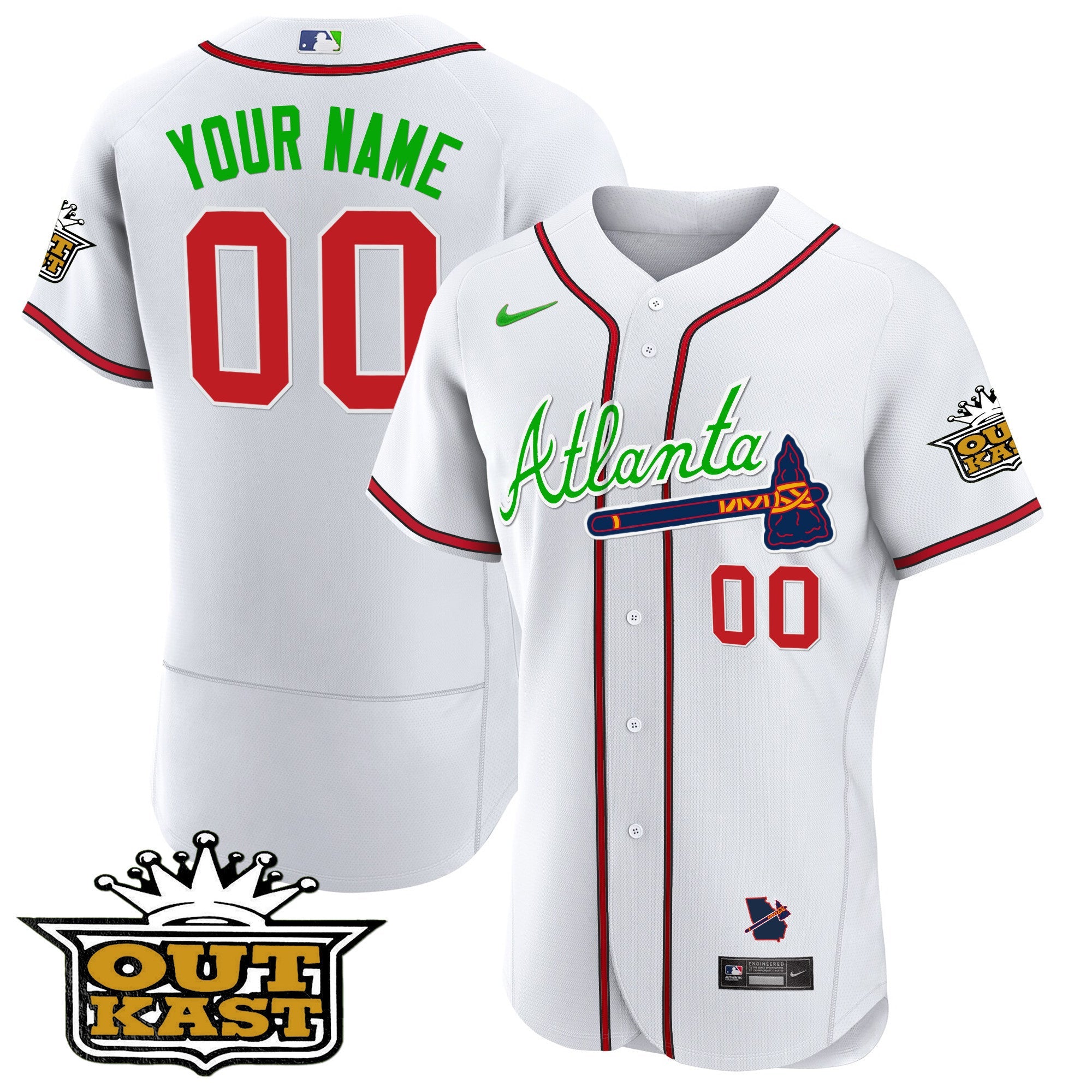Atlanta Outkast Flex Base Custom Jersey V3