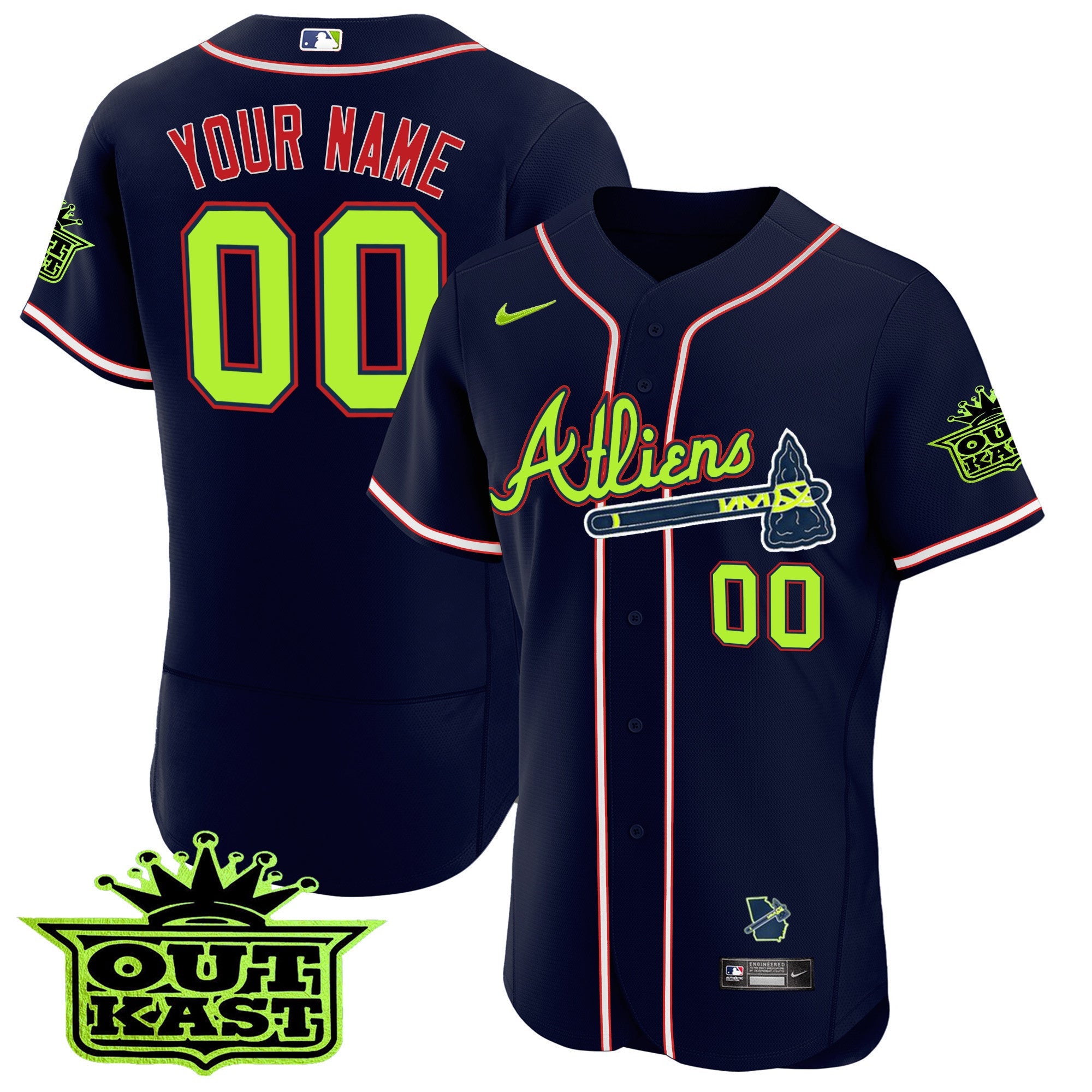 Atlanta Atliens Flex Base Custom Jersey V3